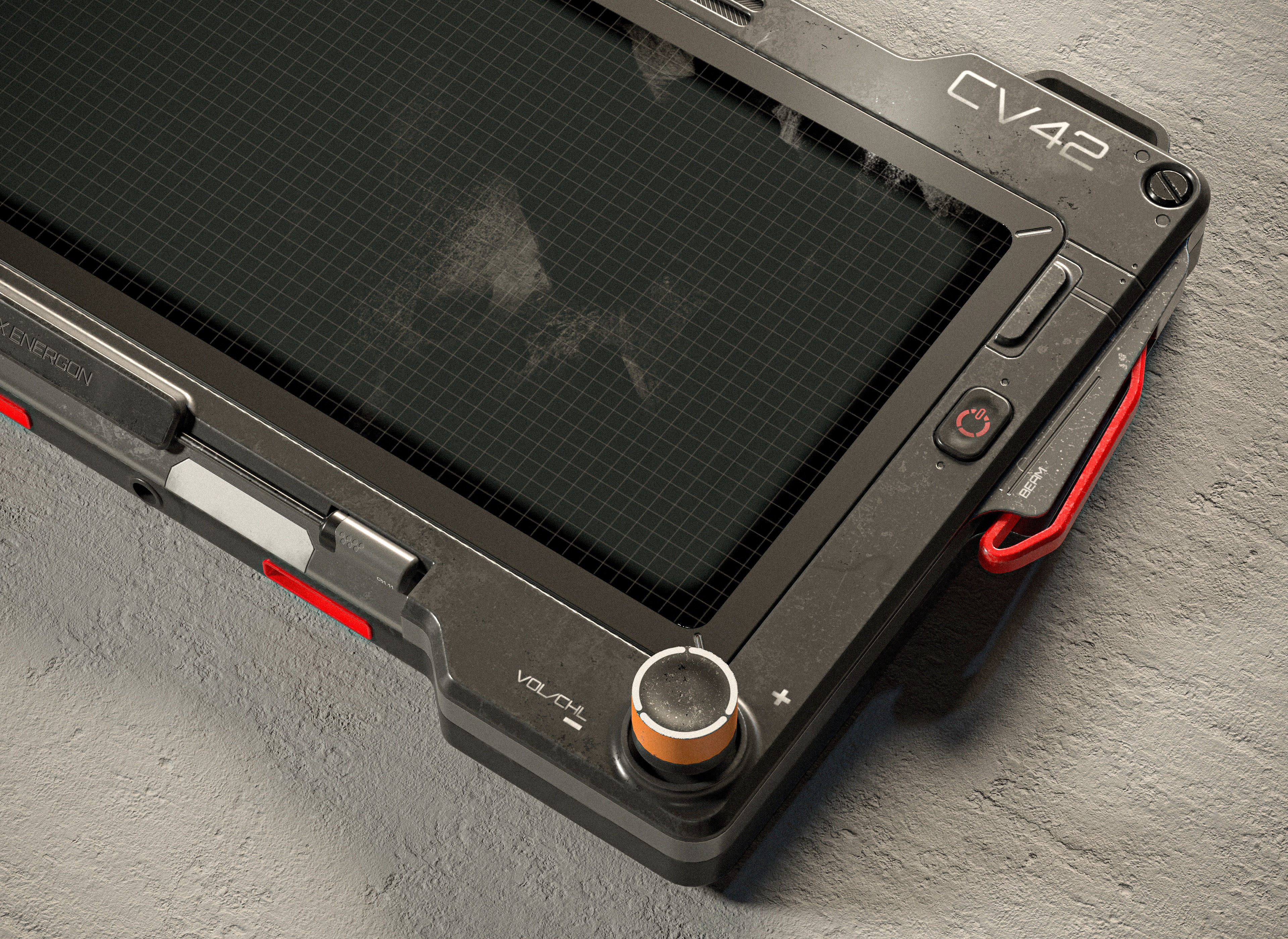 Sci-fi Controller V42 PBR Low-poly 3D model_8