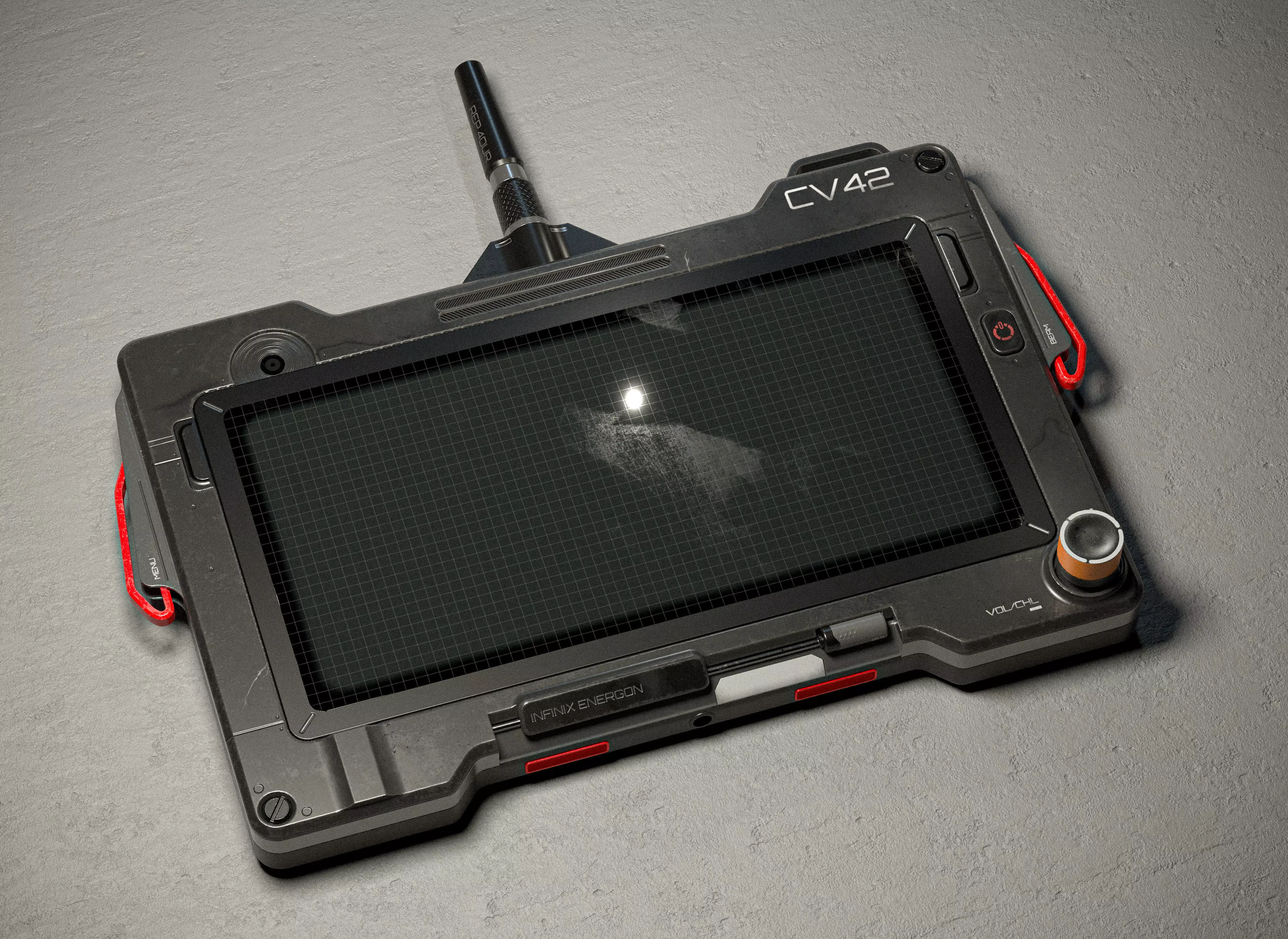 Sci-fi Controller V42 PBR Low-poly 3D model_0