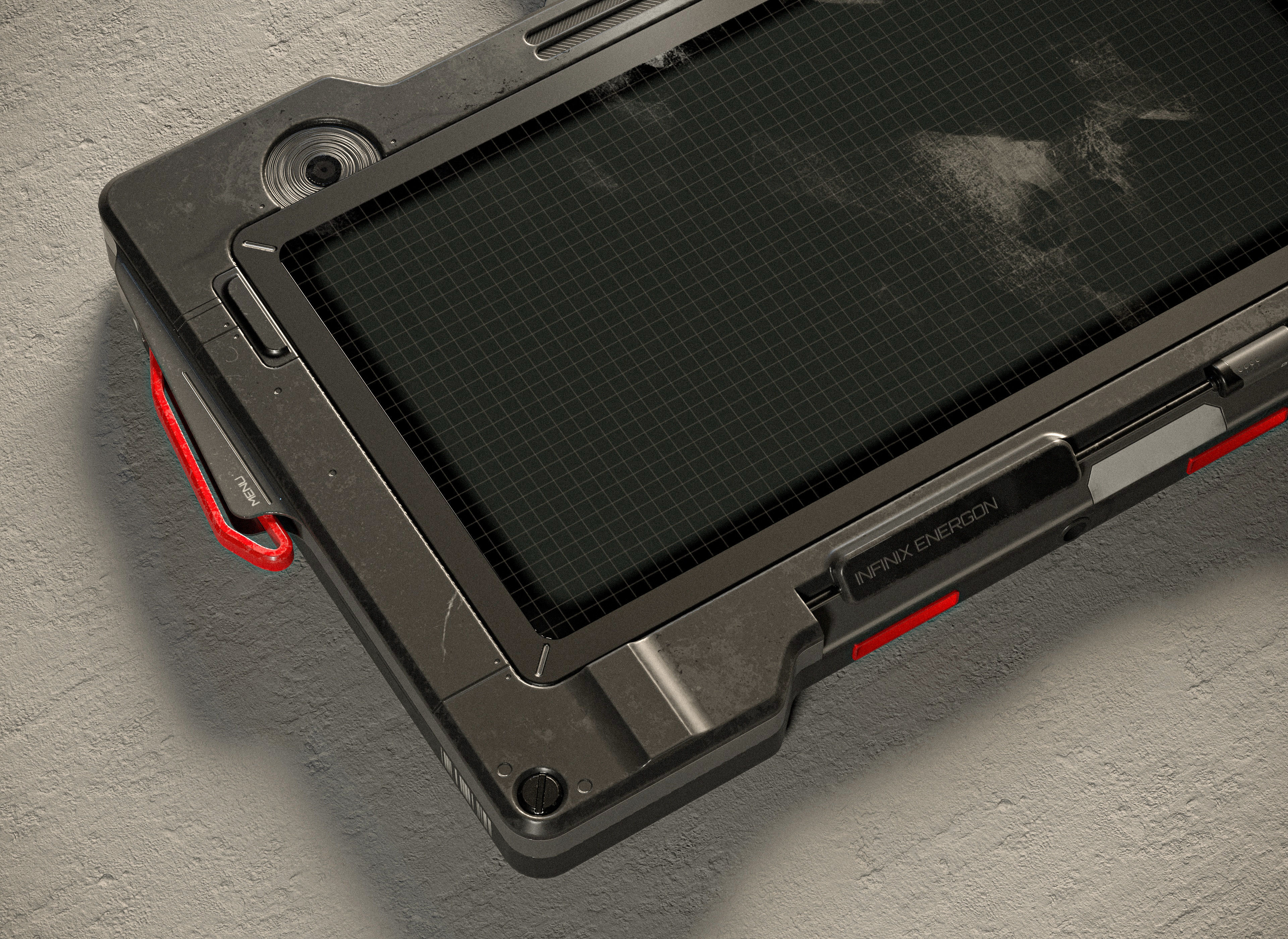 Sci-fi Controller V42 PBR Low-poly 3D model_7