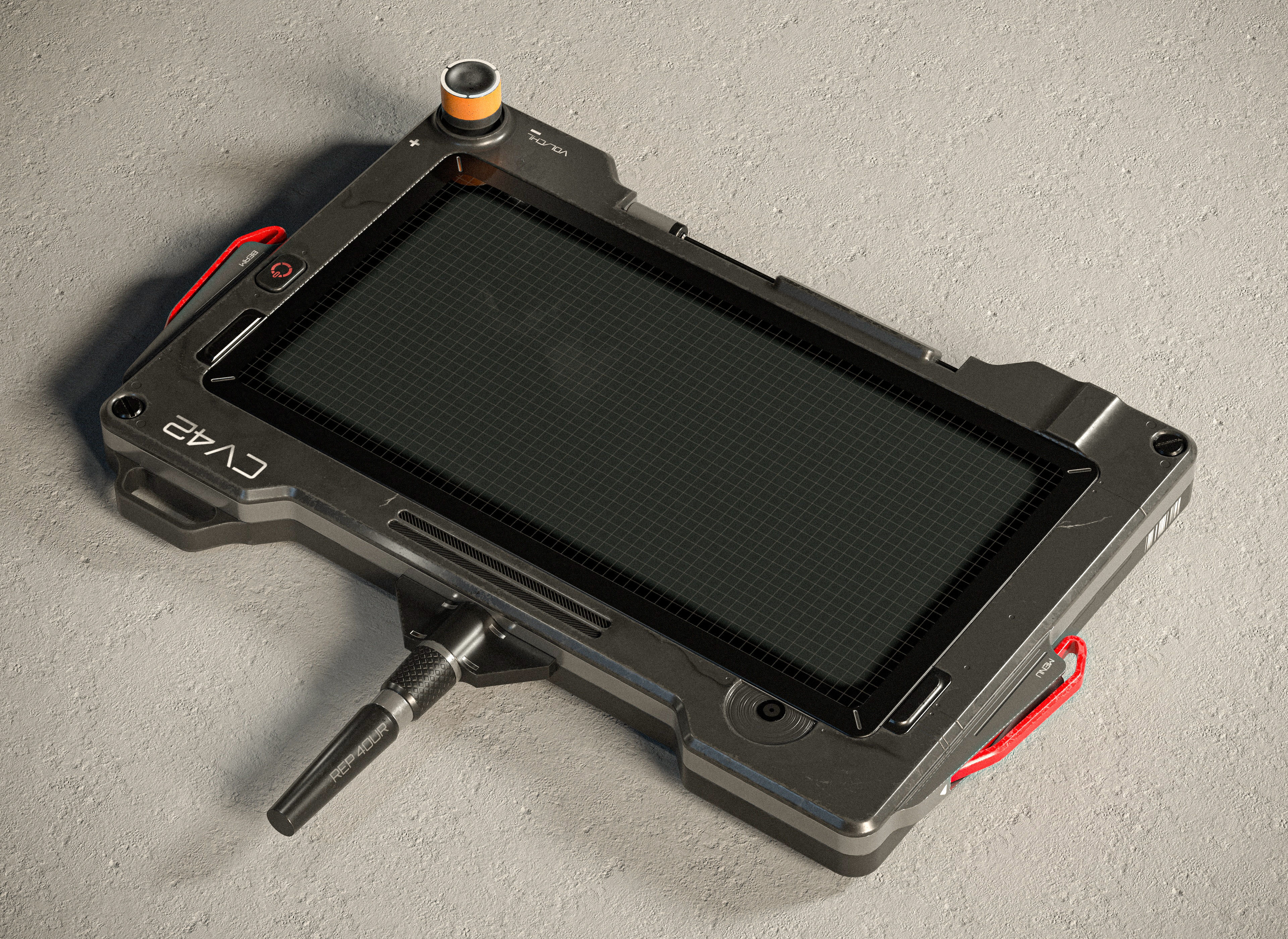 Sci-fi Controller V42 PBR Low-poly 3D model_2