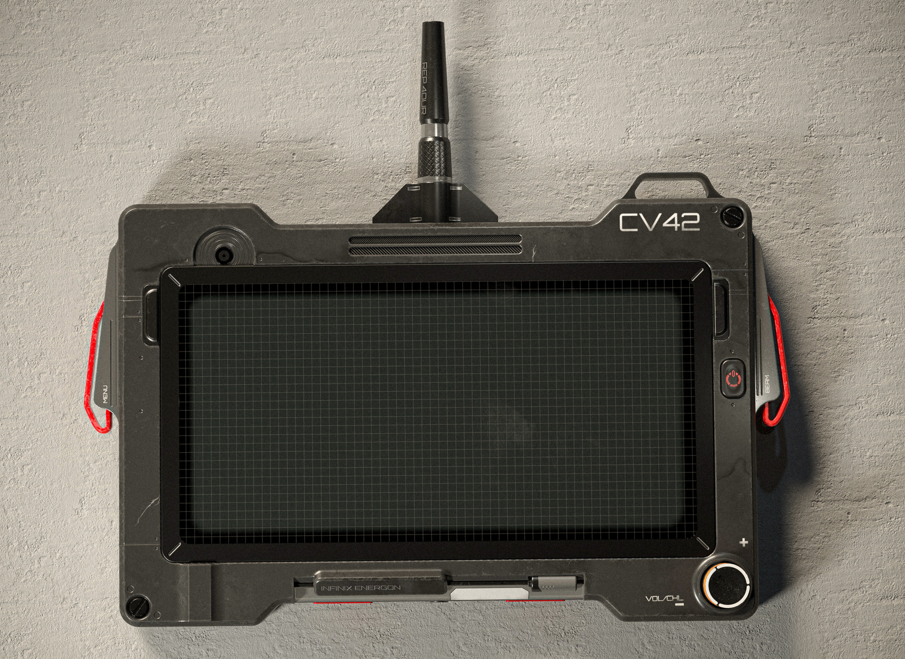 Sci-fi Controller V42 PBR Low-poly 3D model_5