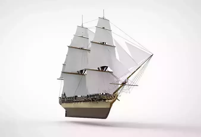 USS Constitution 3D model