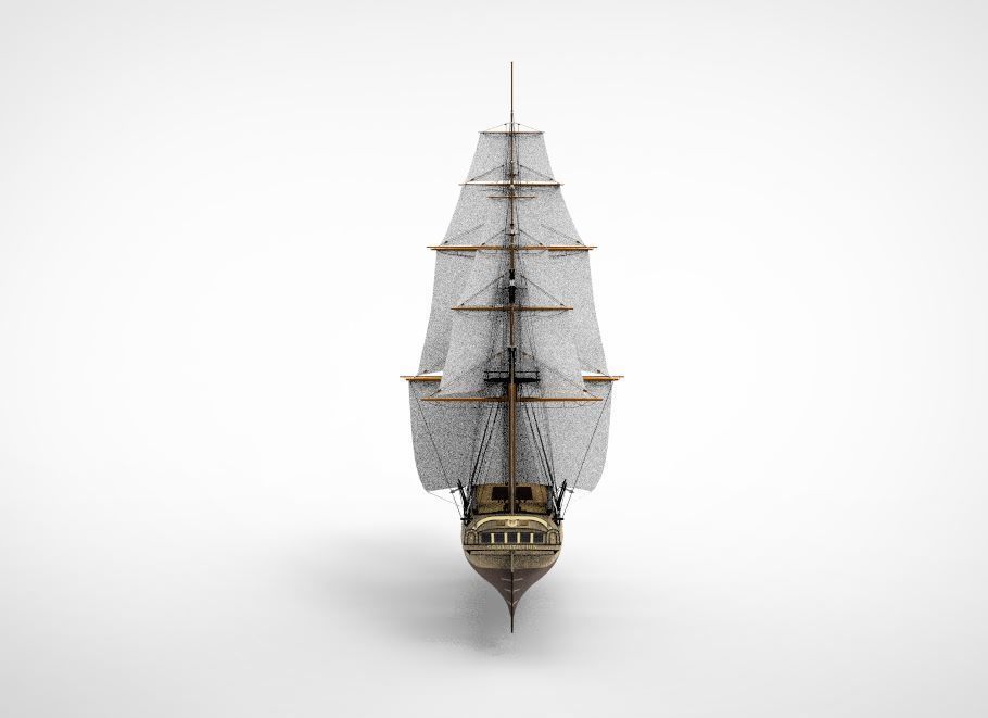 USS Constitution 3D model_2