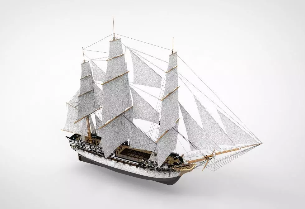 USS Constitution 3D model_0