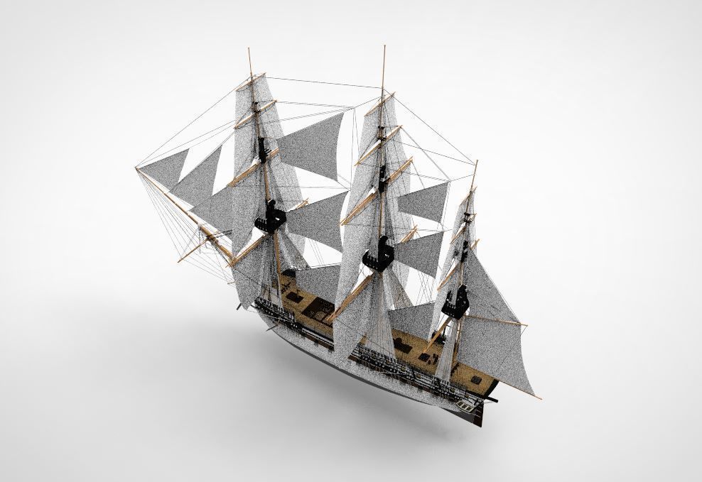 USS Constitution 3D model_4