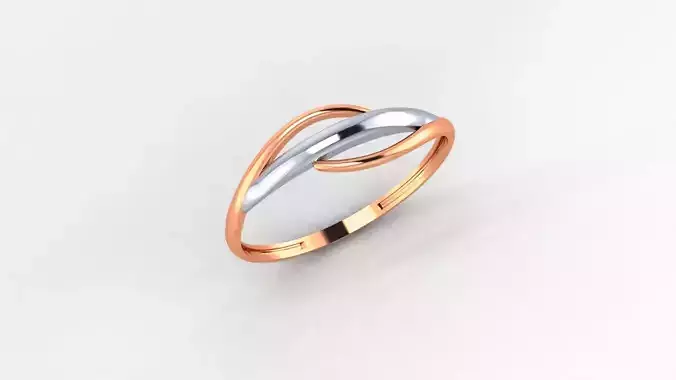 Wire Mesh Ultra light wt minimalist Plain Gold Ring 3dm stl