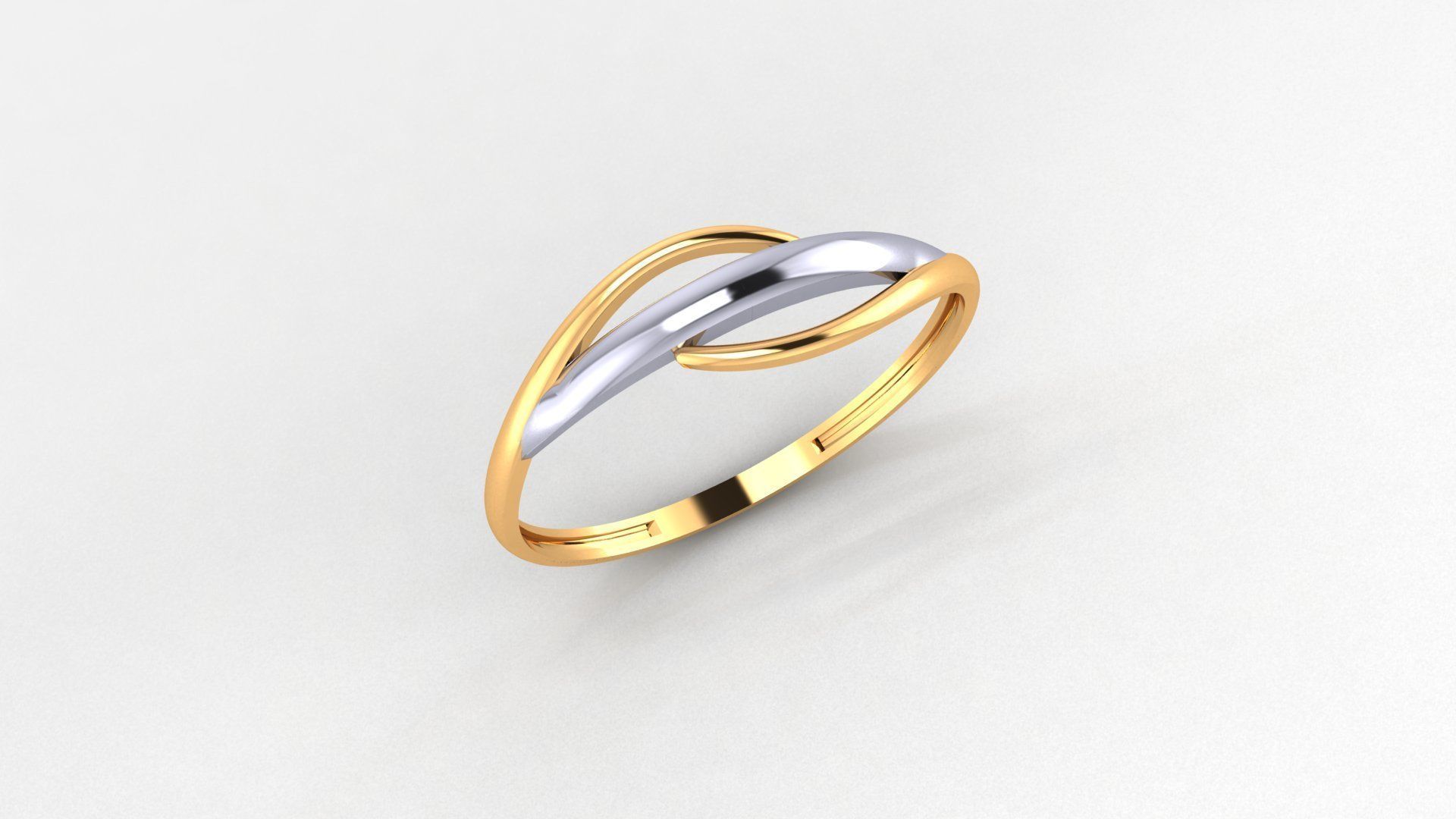 Wire Mesh Ultra light wt minimalist Plain Gold Ring 3dm stl 3D print model_1