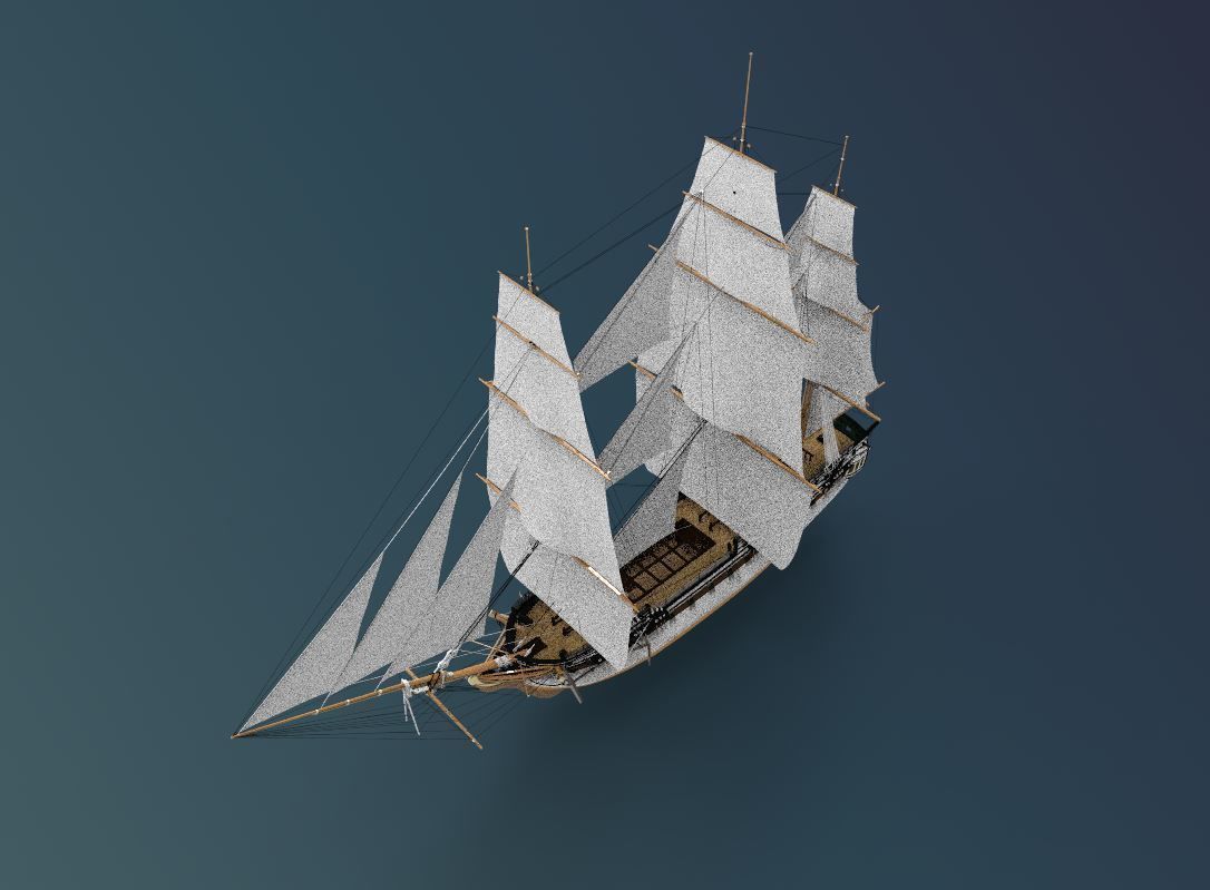 USS Constitution 3D model_1
