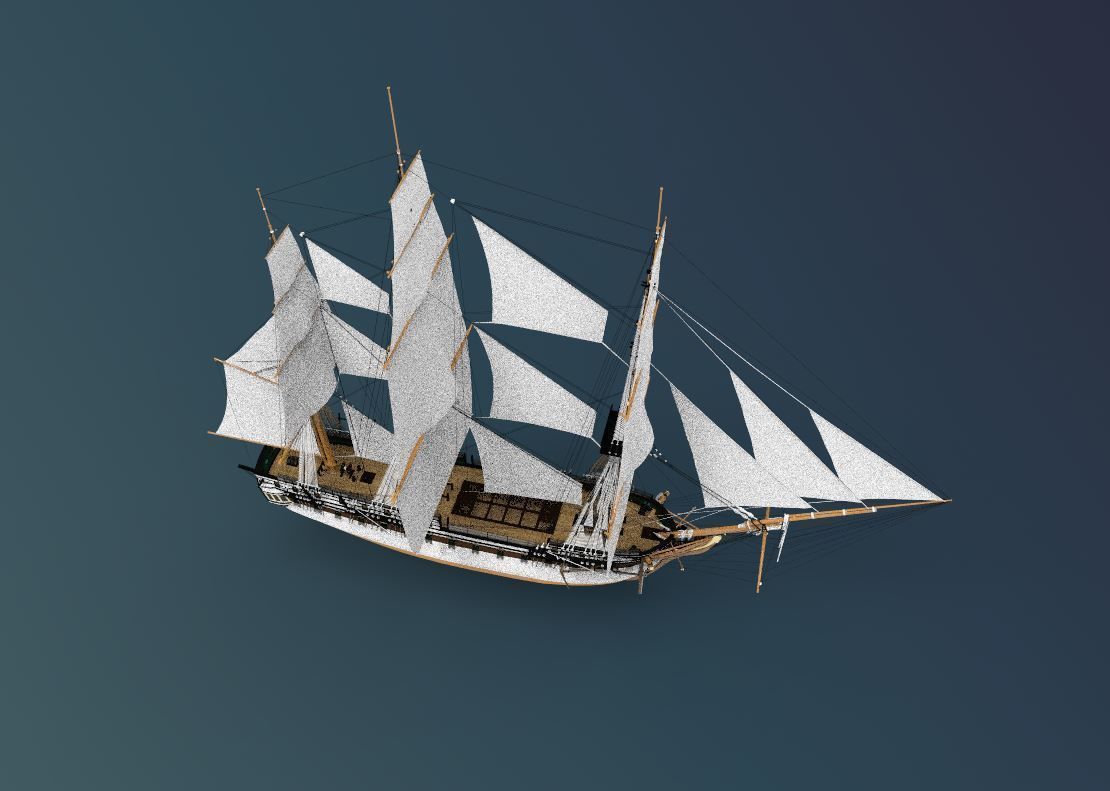 USS Constitution 3D model_4