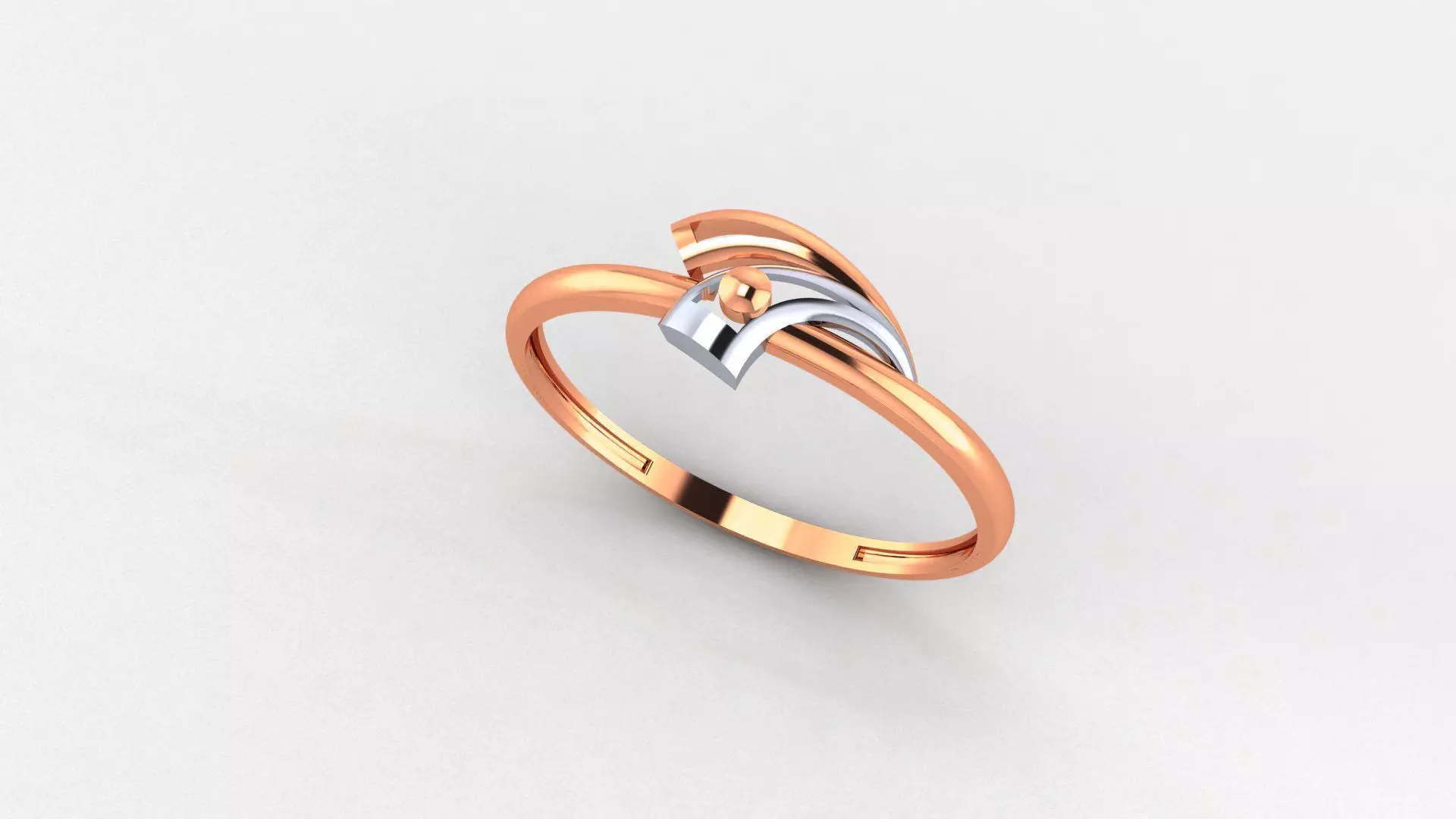 Peacock Head Ultra light wt minimalist Plain Gold Ring 3dm stl 3D print model_0