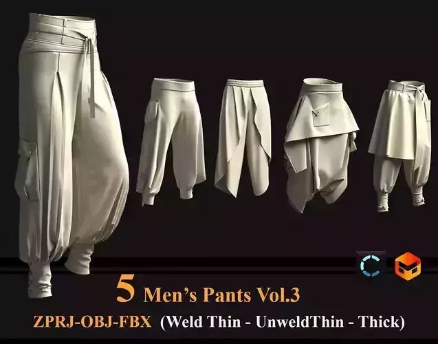 5 Men Pants Vol03 