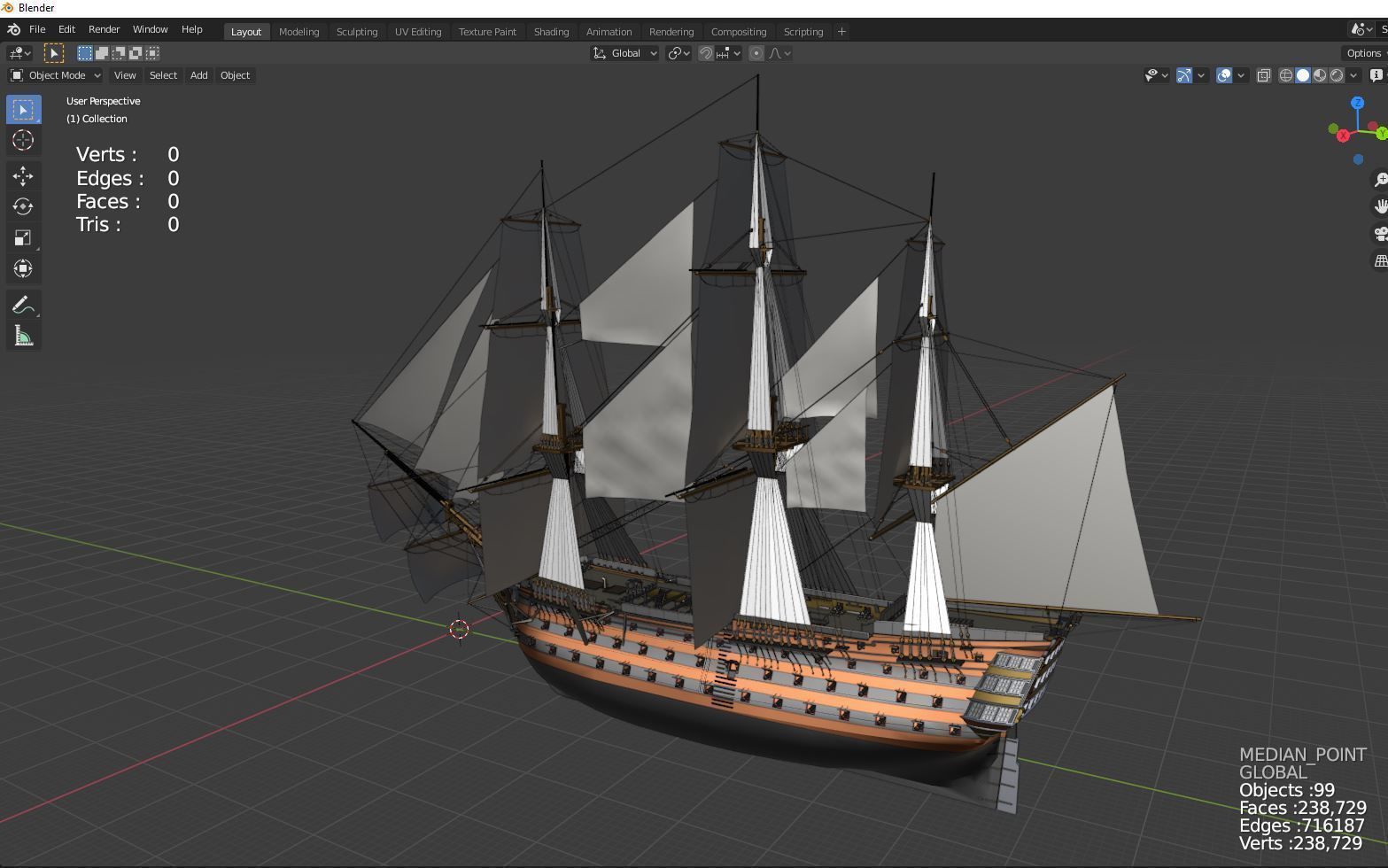 HMS Victory 3D model_4