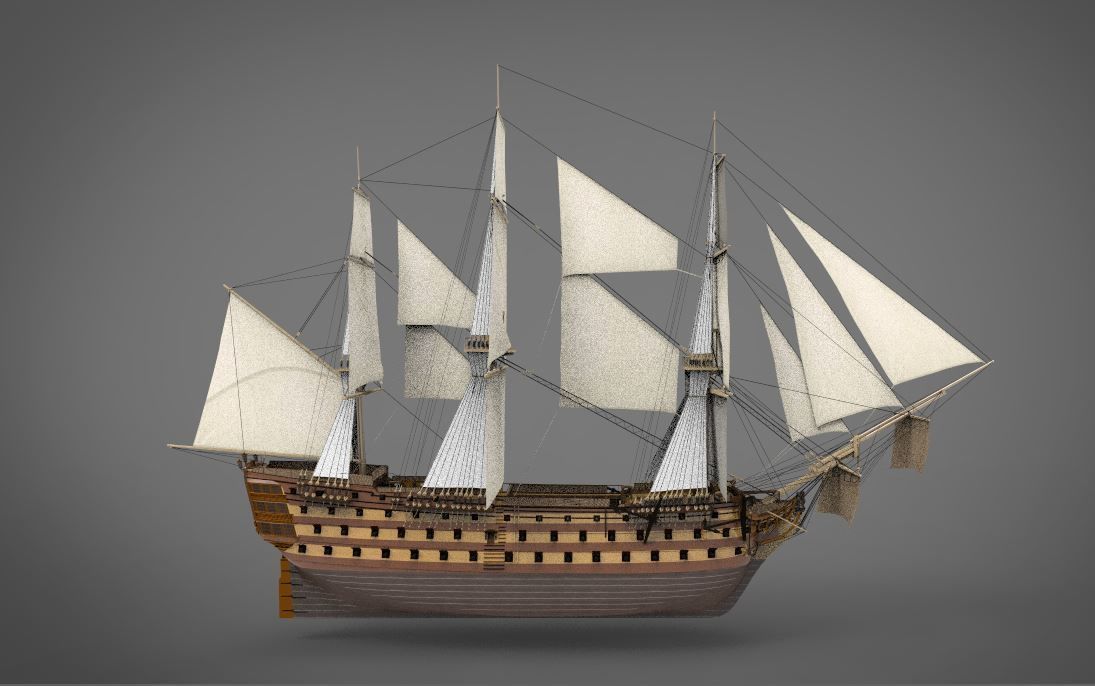 HMS Victory 3D model_2