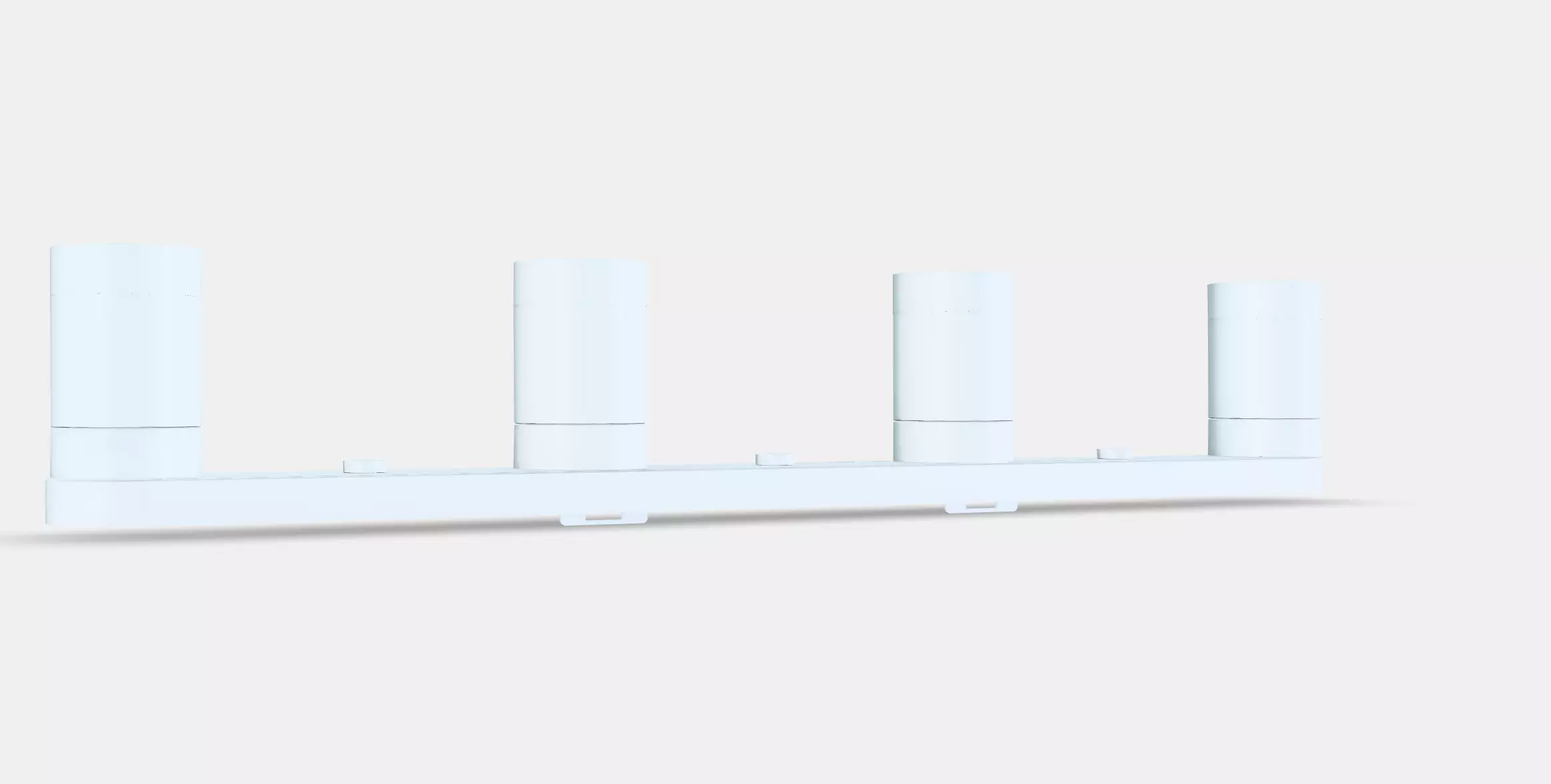 NYMANE Ceiling spotlight with 4 spots Low-poly 3D model_0