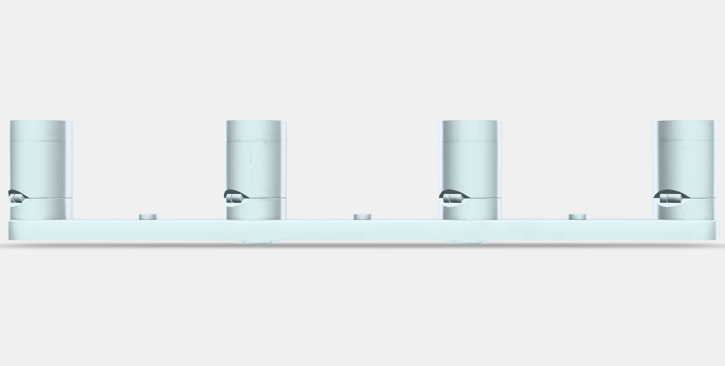 NYMANE Ceiling spotlight with 4 spots Low-poly 3D model_11