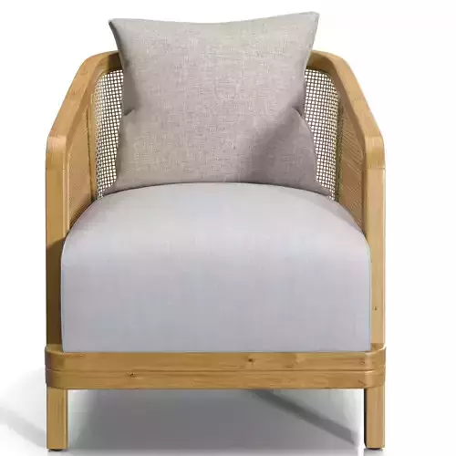 Belgrave Wicker Fabric Armchair