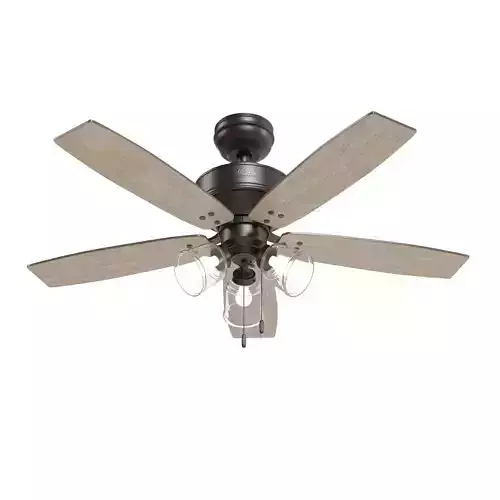 Hunter Hildebrand 52 Inch Noble Ceiling Fan With Light PBR