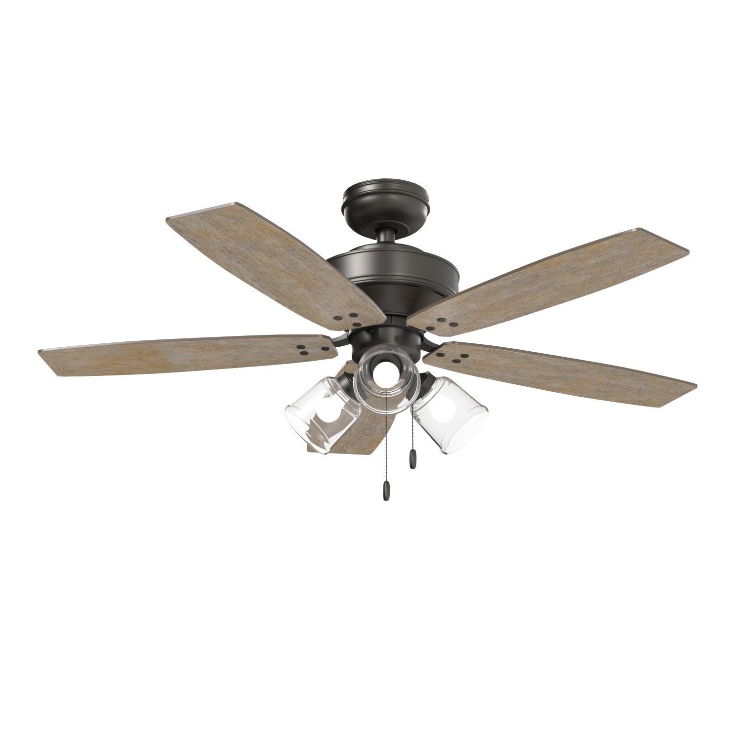 Hunter Hildebrand 52 Inch Noble Ceiling Fan With Light PBR 3D model_2
