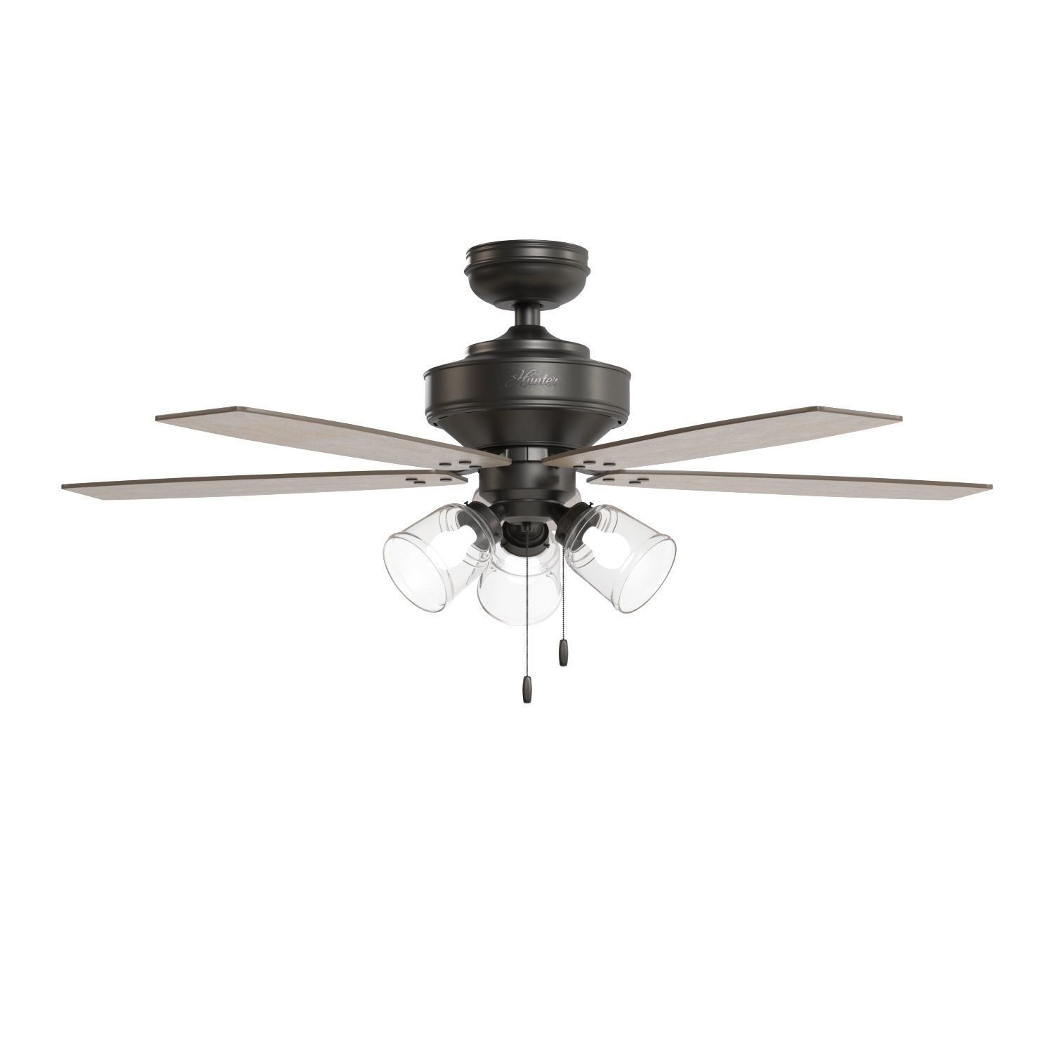 Hunter Hildebrand 52 Inch Noble Ceiling Fan With Light PBR 3D model_1