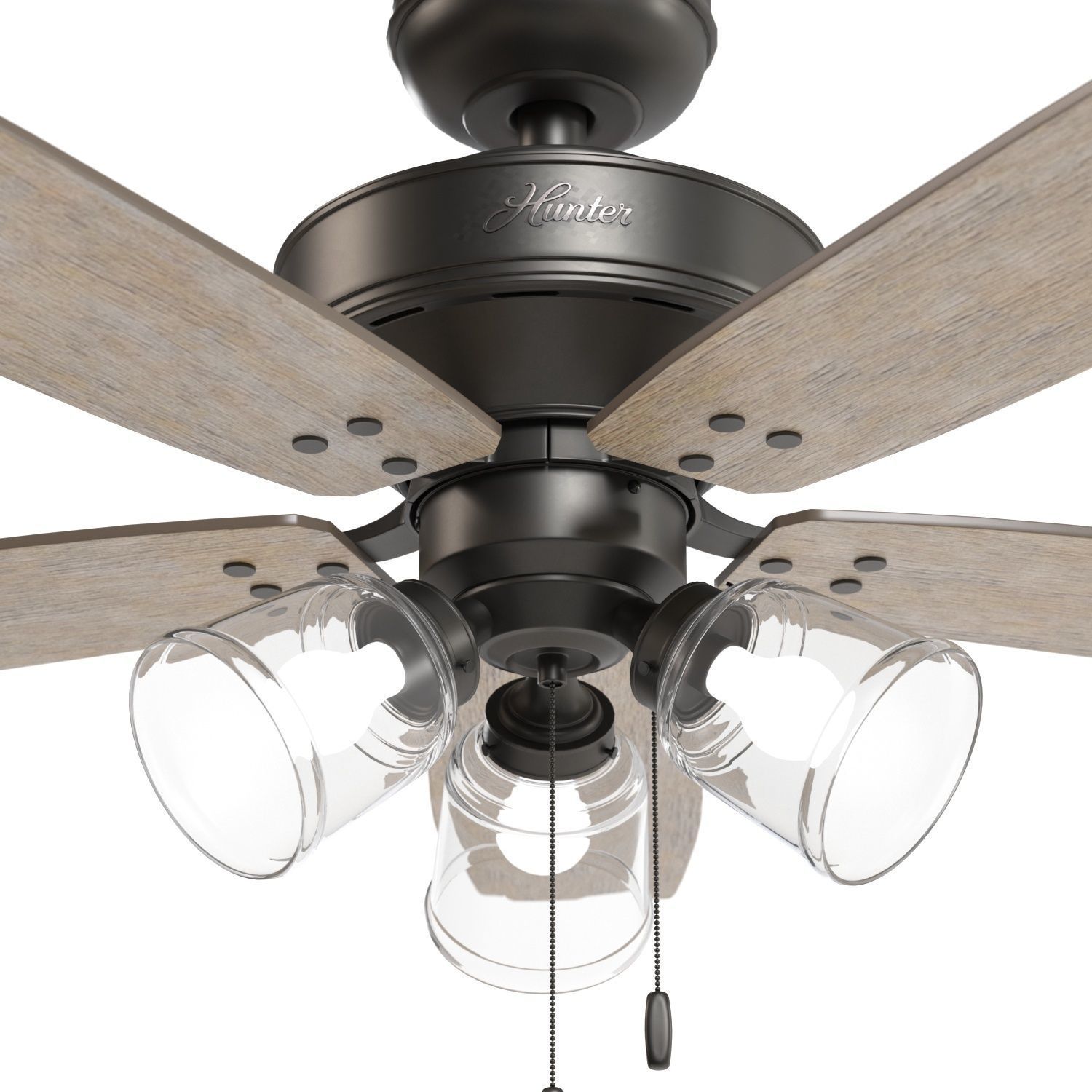 Hunter Hildebrand 52 Inch Noble Ceiling Fan With Light PBR 3D model_3