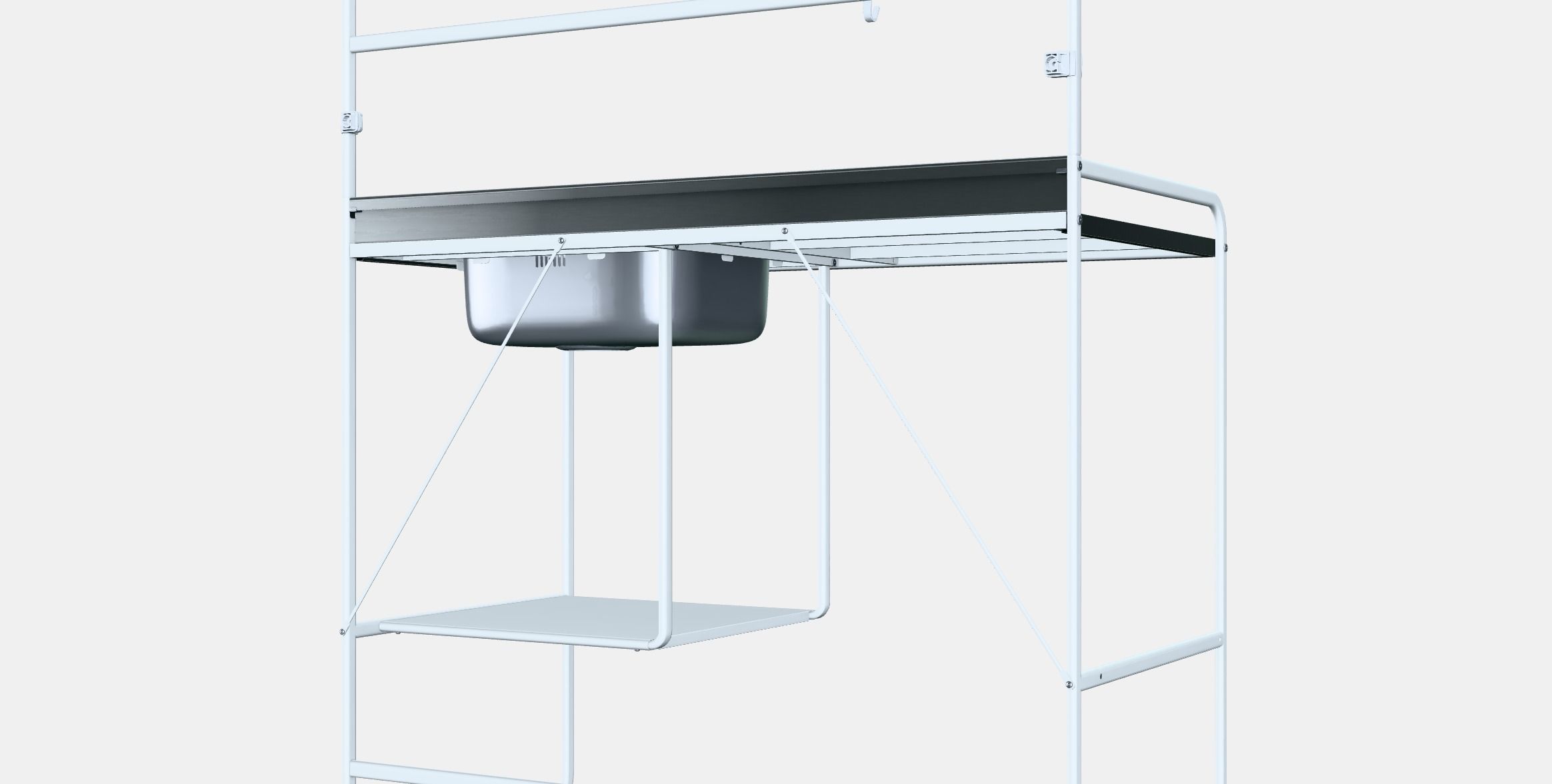 SUNNERSTA Mini-kitchen Low-poly 3D model_6