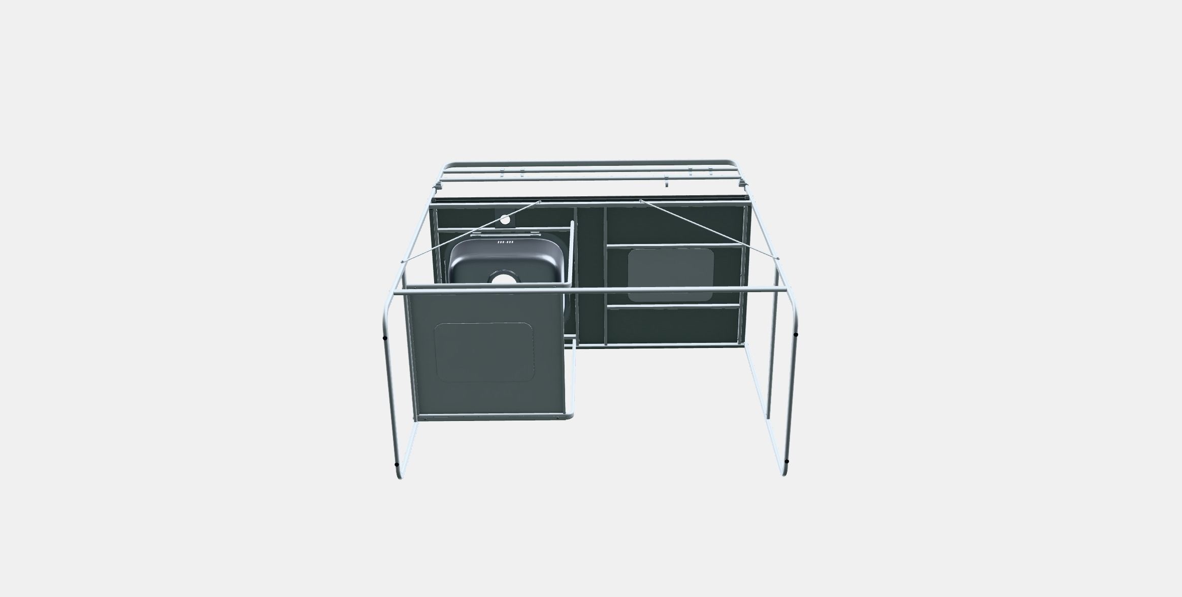 SUNNERSTA Mini-kitchen Low-poly 3D model_7
