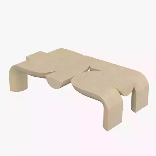 Mullu Coffee Table By Ian Felton PBR 3D model