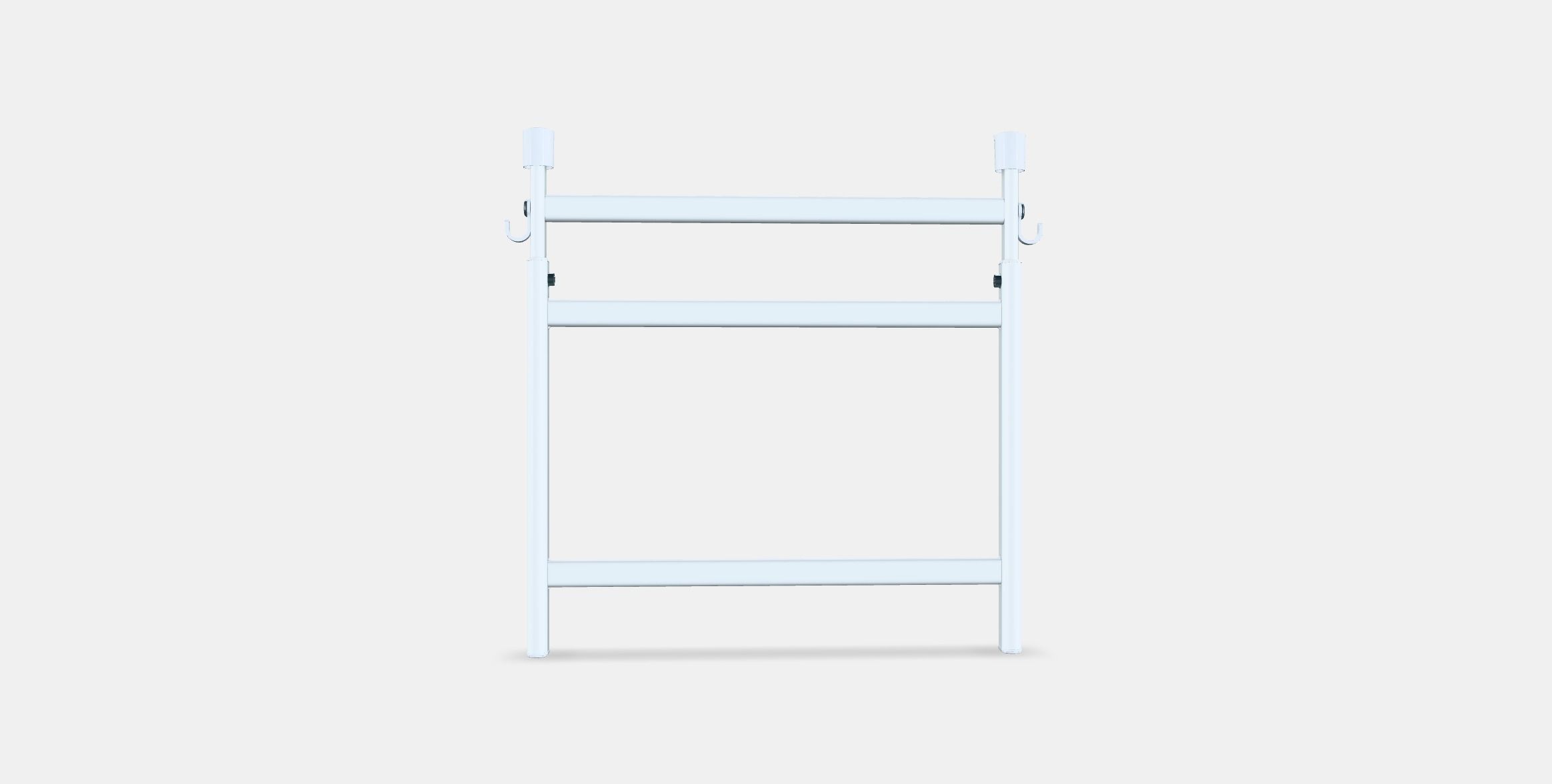 SUNNERSTA Adjustable rack with hooks Low-poly 3D model_13
