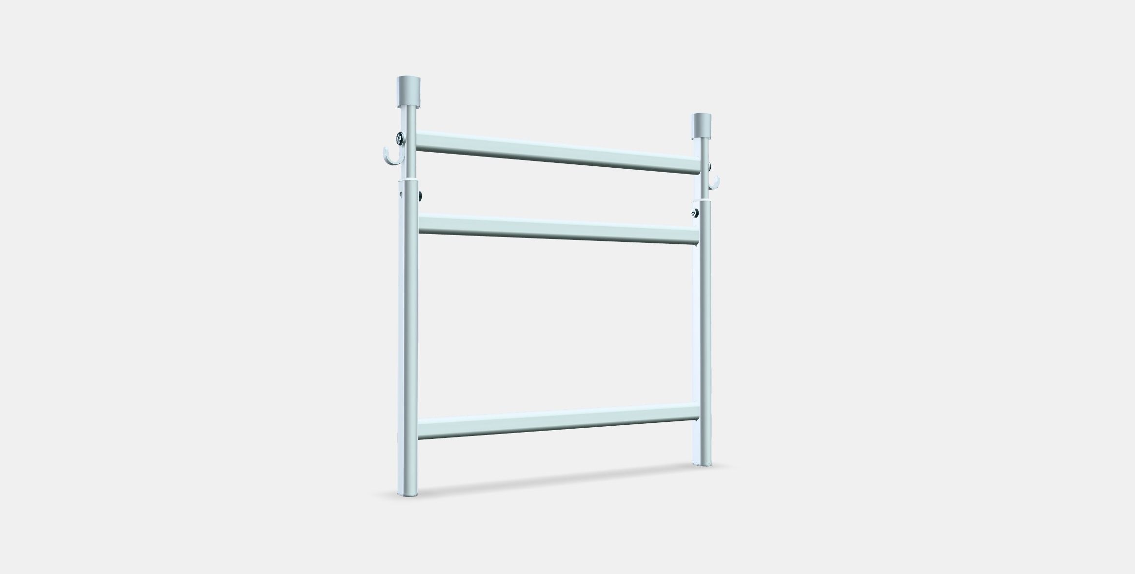 SUNNERSTA Adjustable rack with hooks Low-poly 3D model_2