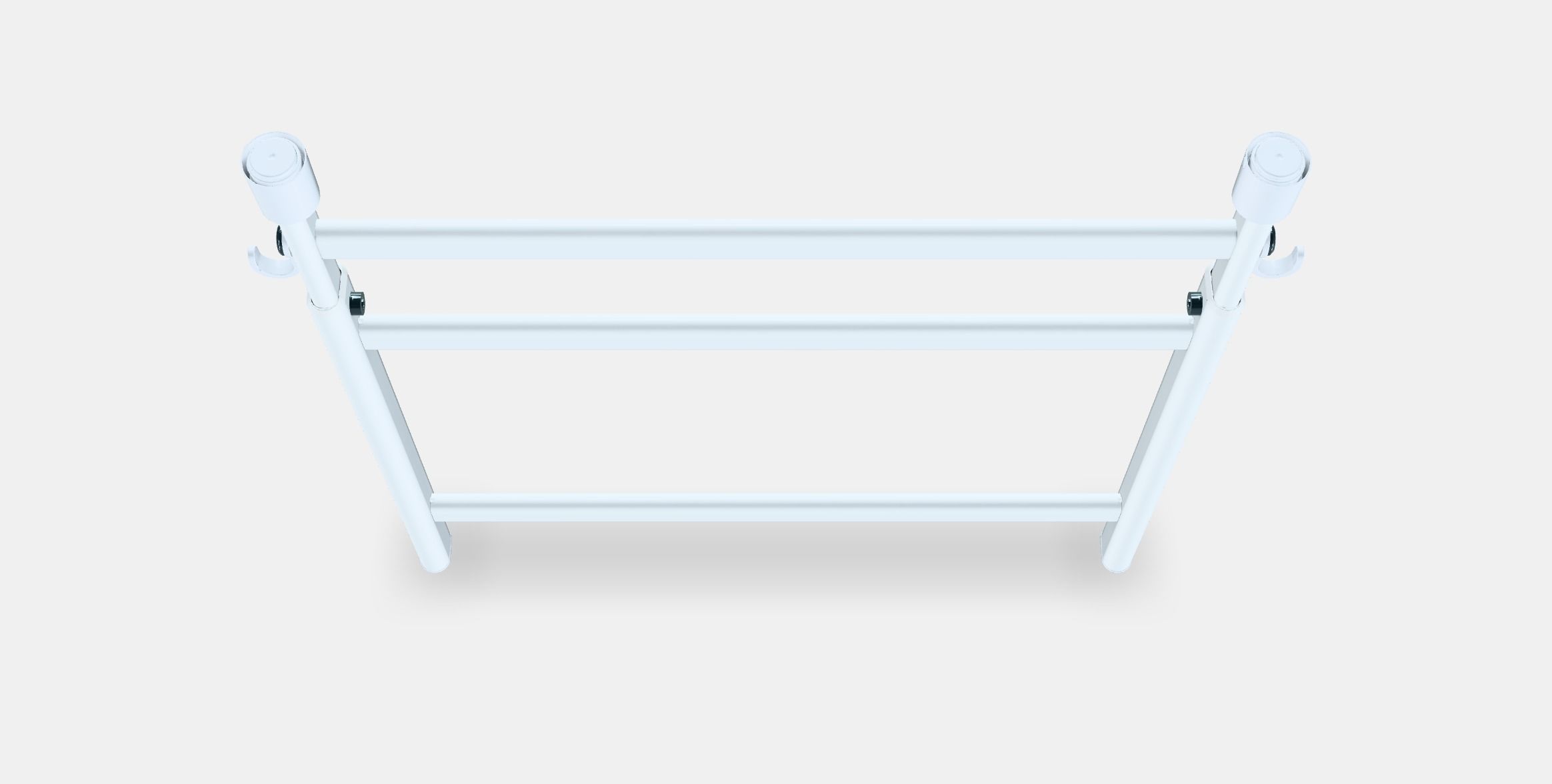SUNNERSTA Adjustable rack with hooks Low-poly 3D model_5