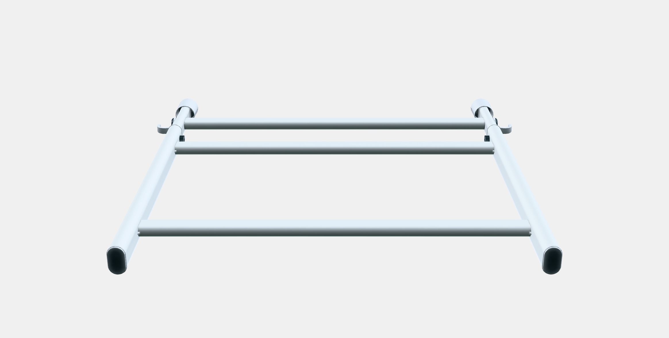SUNNERSTA Adjustable rack with hooks Low-poly 3D model_7