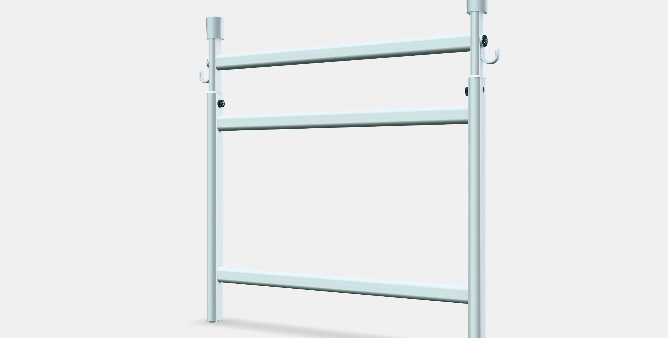 SUNNERSTA Adjustable rack with hooks Low-poly 3D model_14