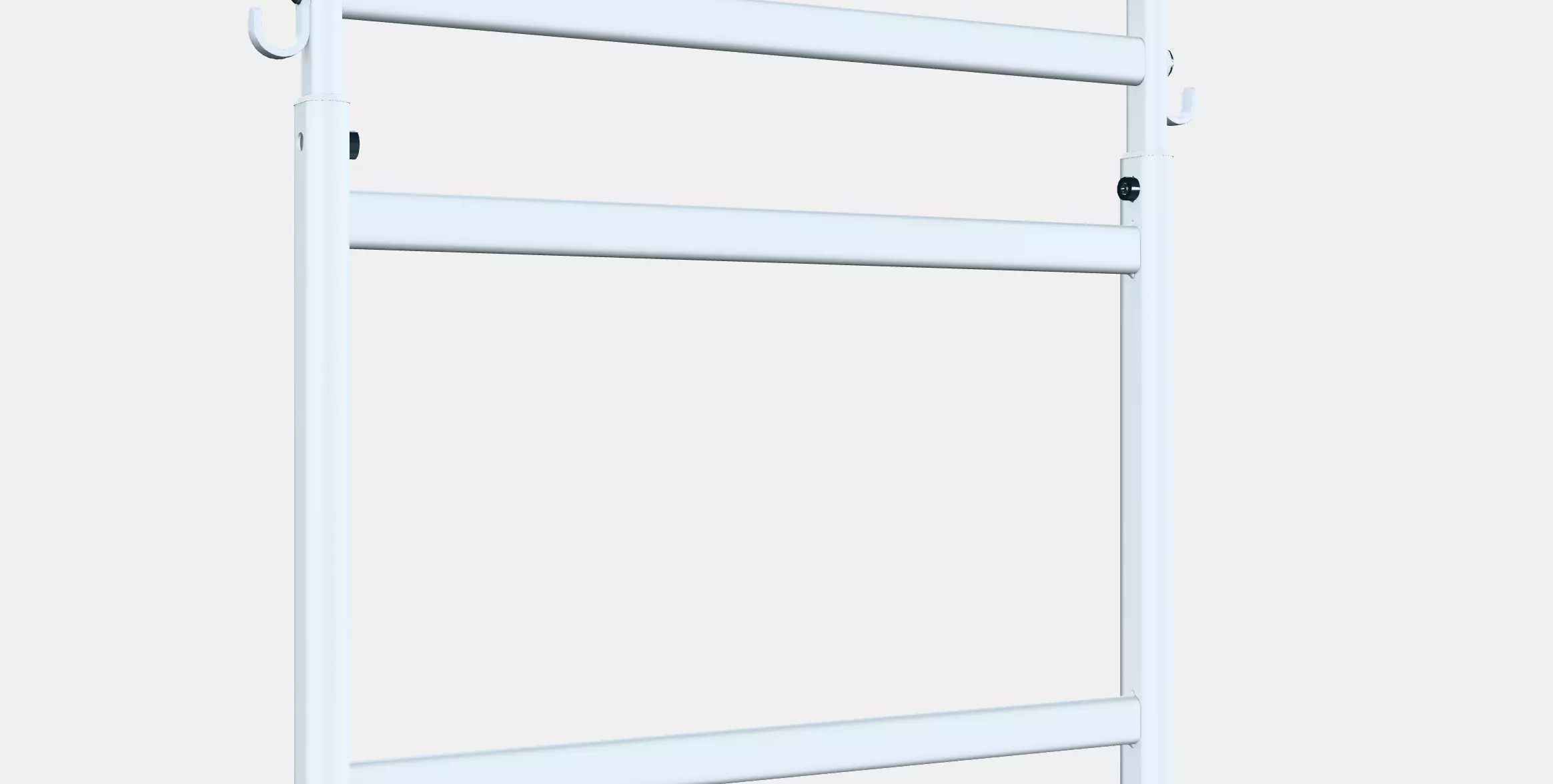 SUNNERSTA Adjustable rack with hooks Low-poly 3D model_0