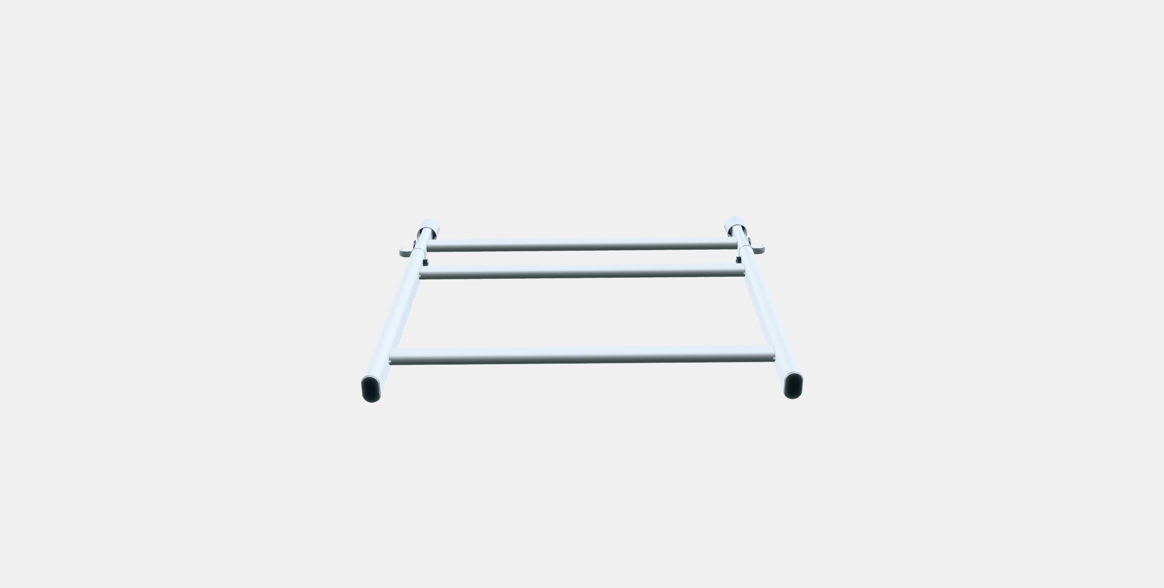 SUNNERSTA Adjustable rack with hooks Low-poly 3D model_8