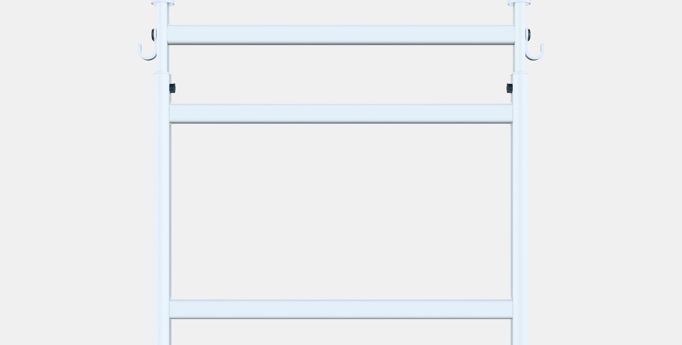 SUNNERSTA Adjustable rack with hooks Low-poly 3D model_15