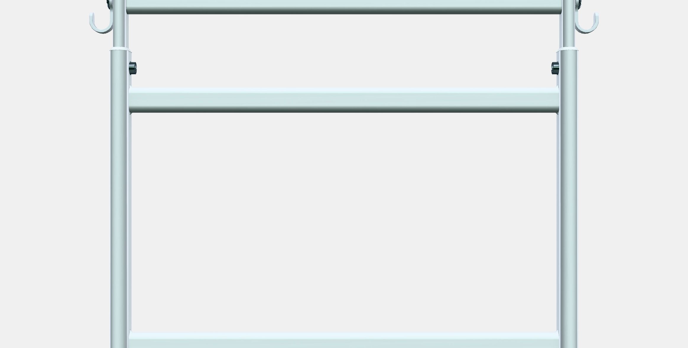 SUNNERSTA Adjustable rack with hooks Low-poly 3D model_10