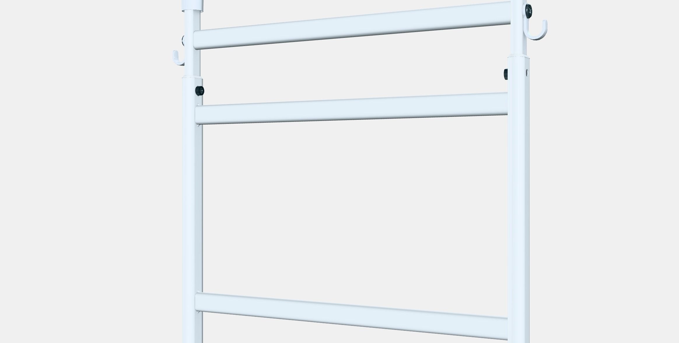 SUNNERSTA Adjustable rack with hooks Low-poly 3D model_6