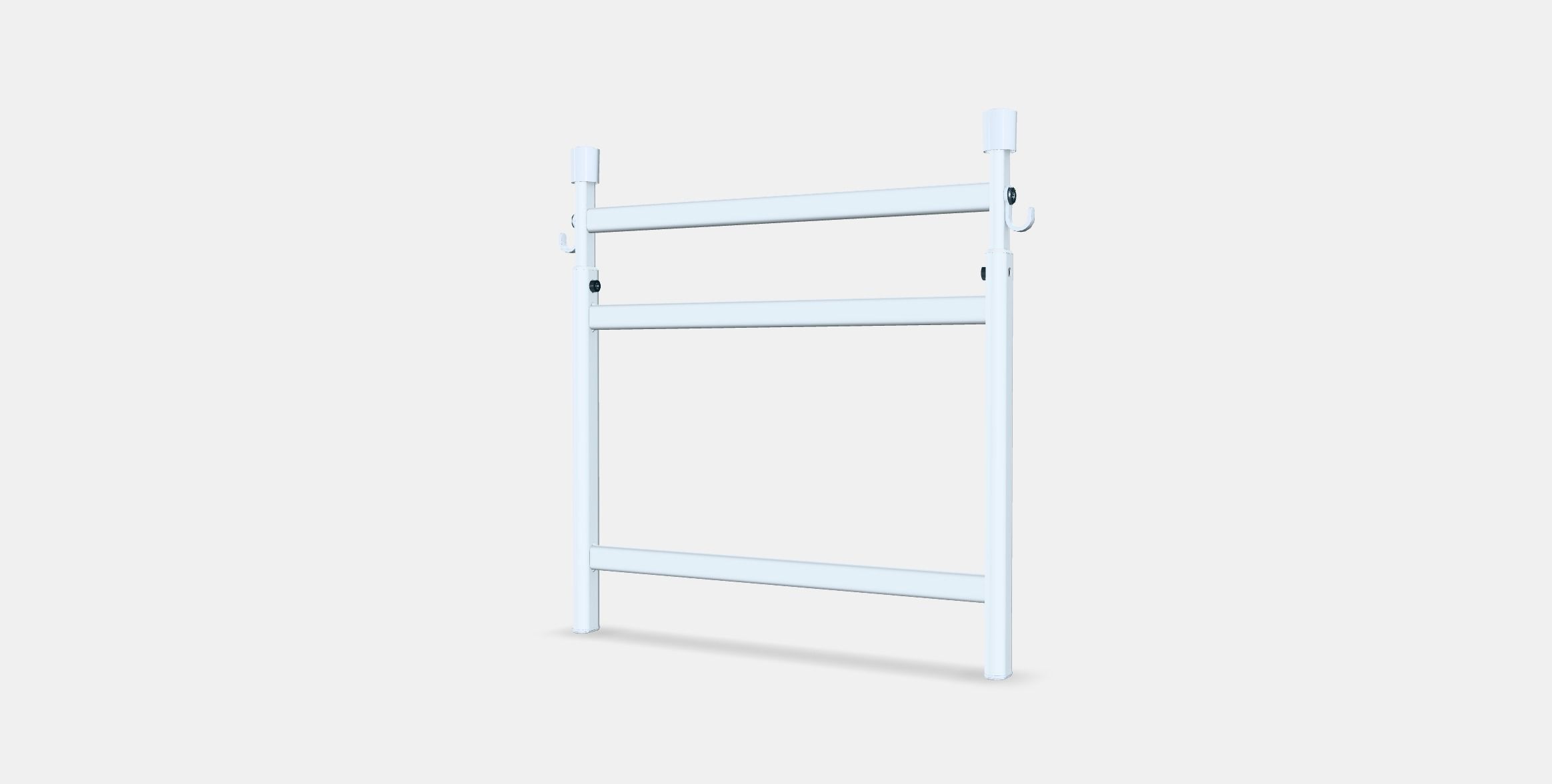 SUNNERSTA Adjustable rack with hooks Low-poly 3D model_4