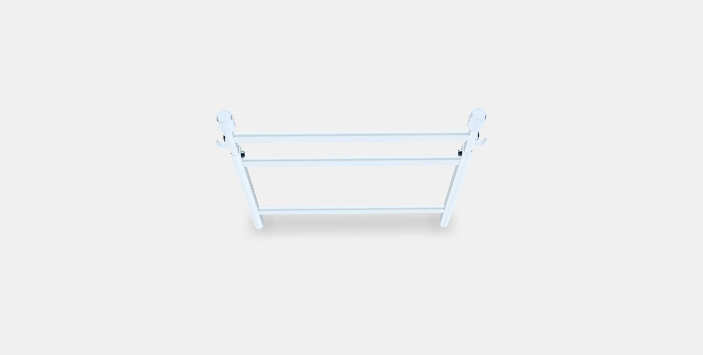 SUNNERSTA Adjustable rack with hooks Low-poly 3D model_3