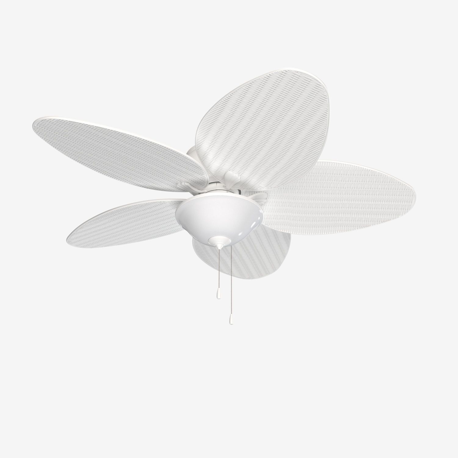 Solana White Pull Chain Indoor Outdoor Ceiling Fan PBR 3D model_4