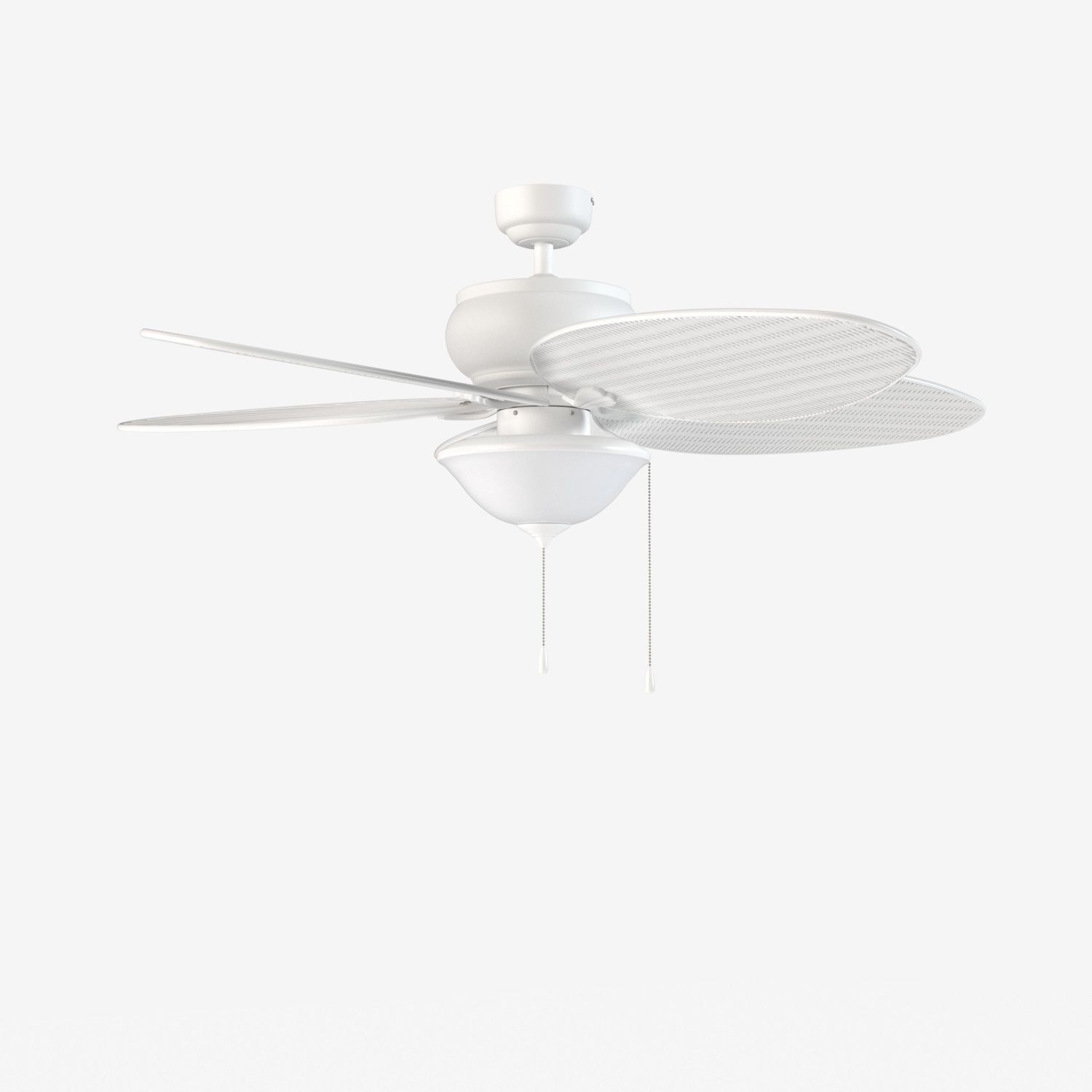 Solana White Pull Chain Indoor Outdoor Ceiling Fan PBR 3D model_2