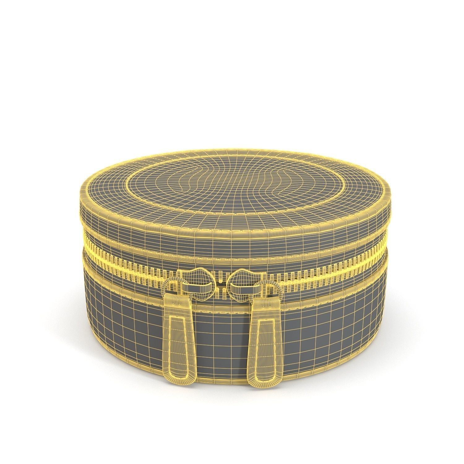 Sophia Round Zip Case PBR 3D model_5