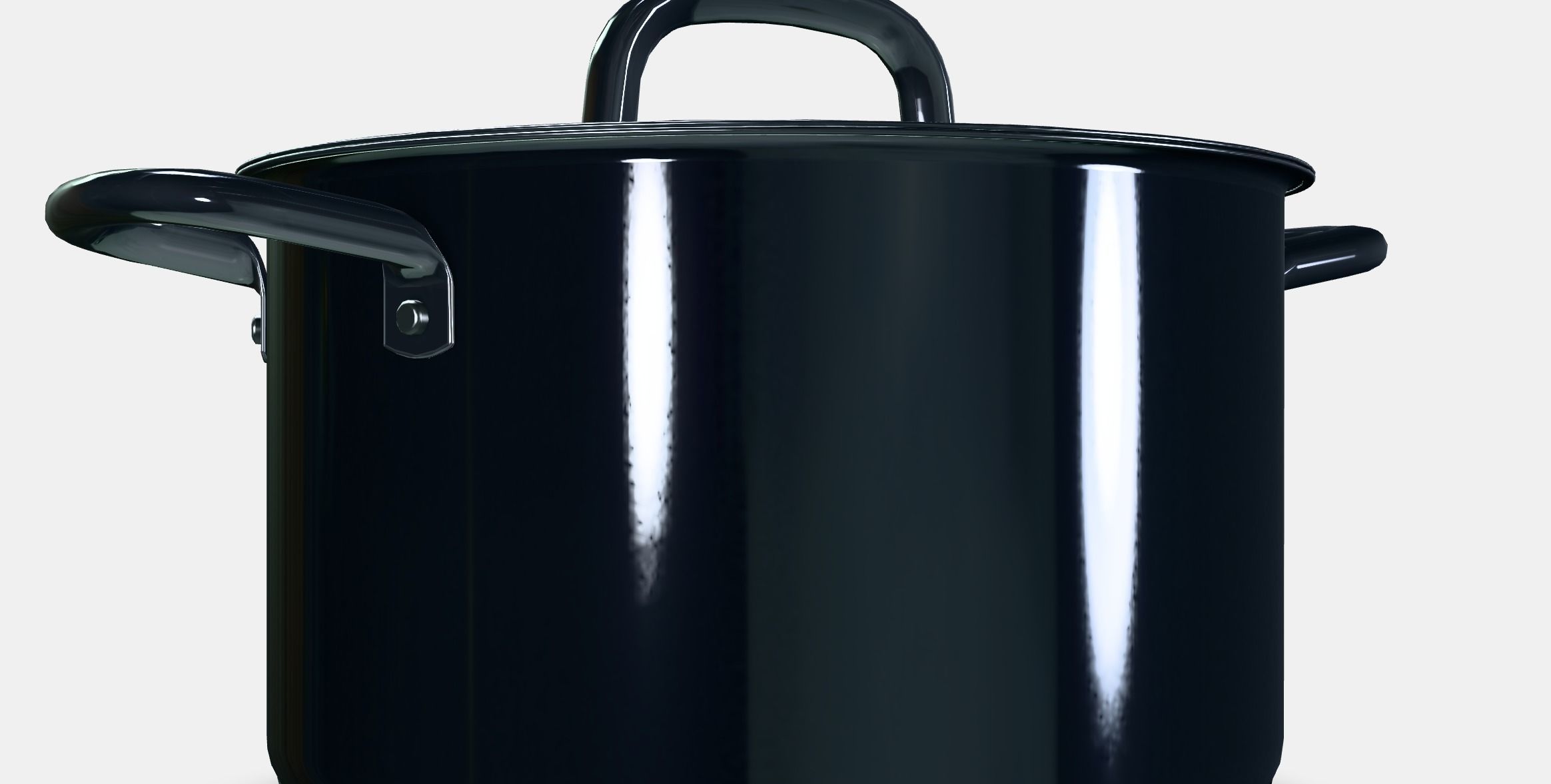 IKEA 365 Pot with lid Low-poly 3D model_8