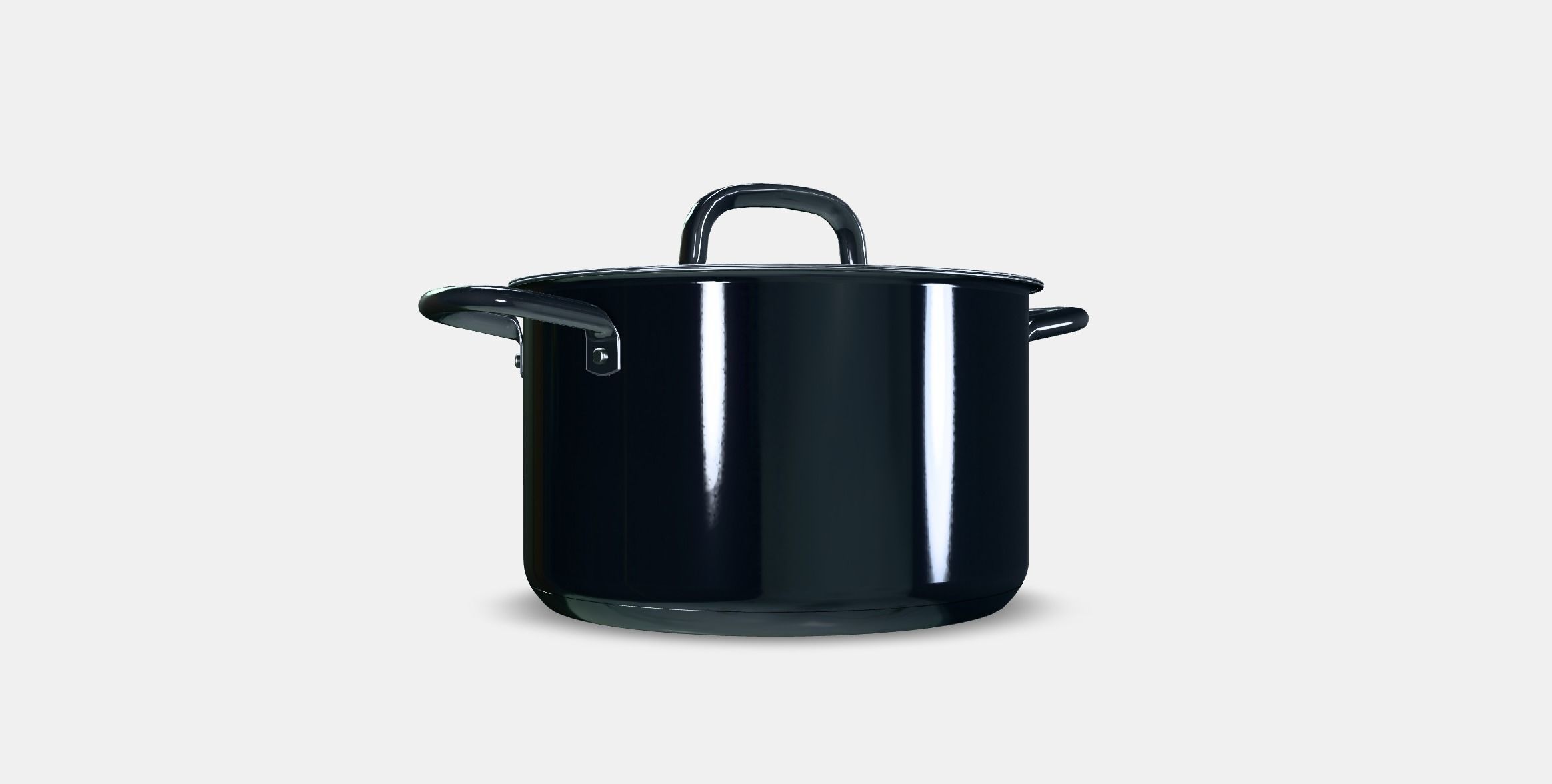 IKEA 365 Pot with lid Low-poly 3D model_16