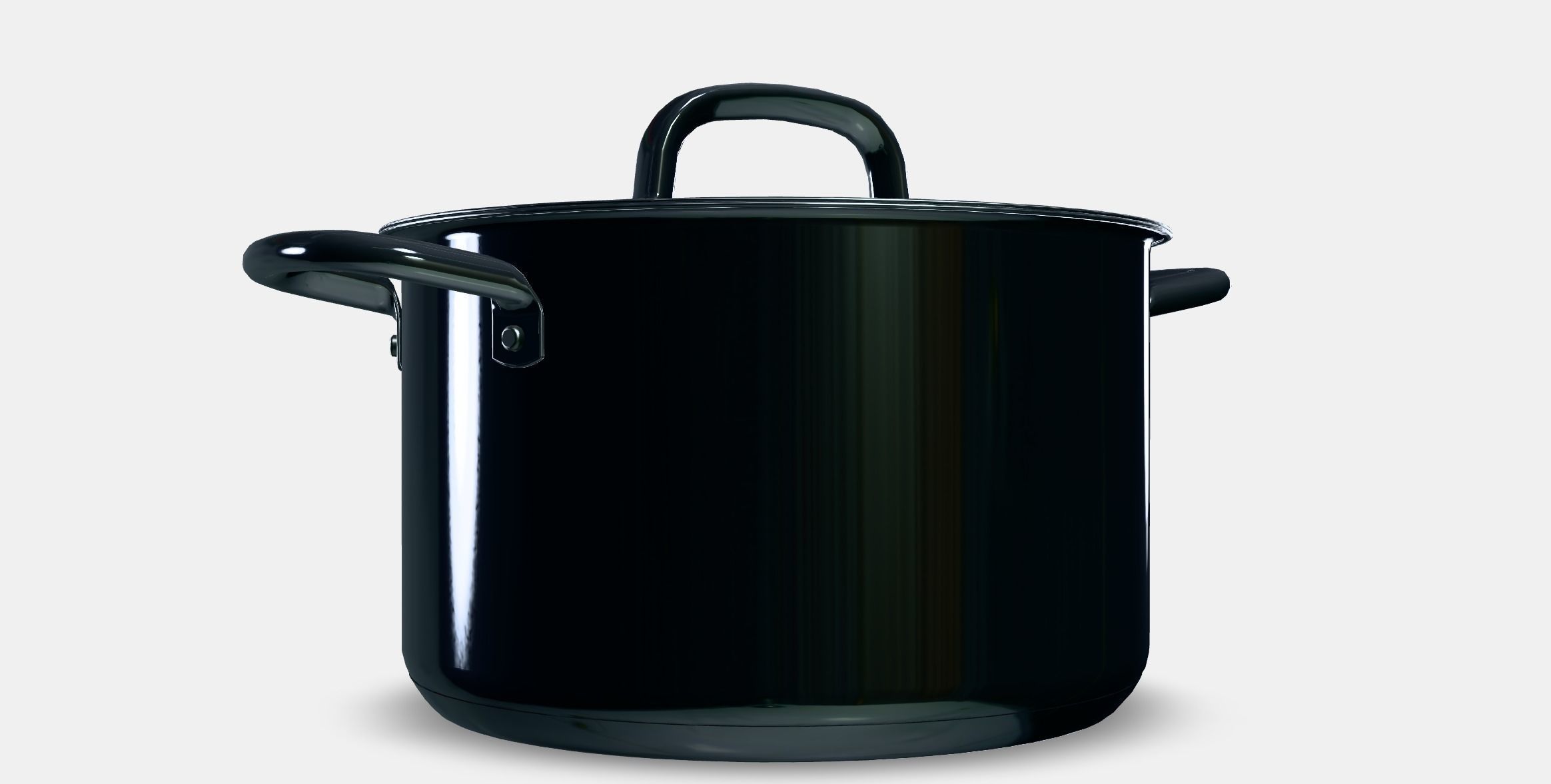 IKEA 365 Pot with lid Low-poly 3D model_7