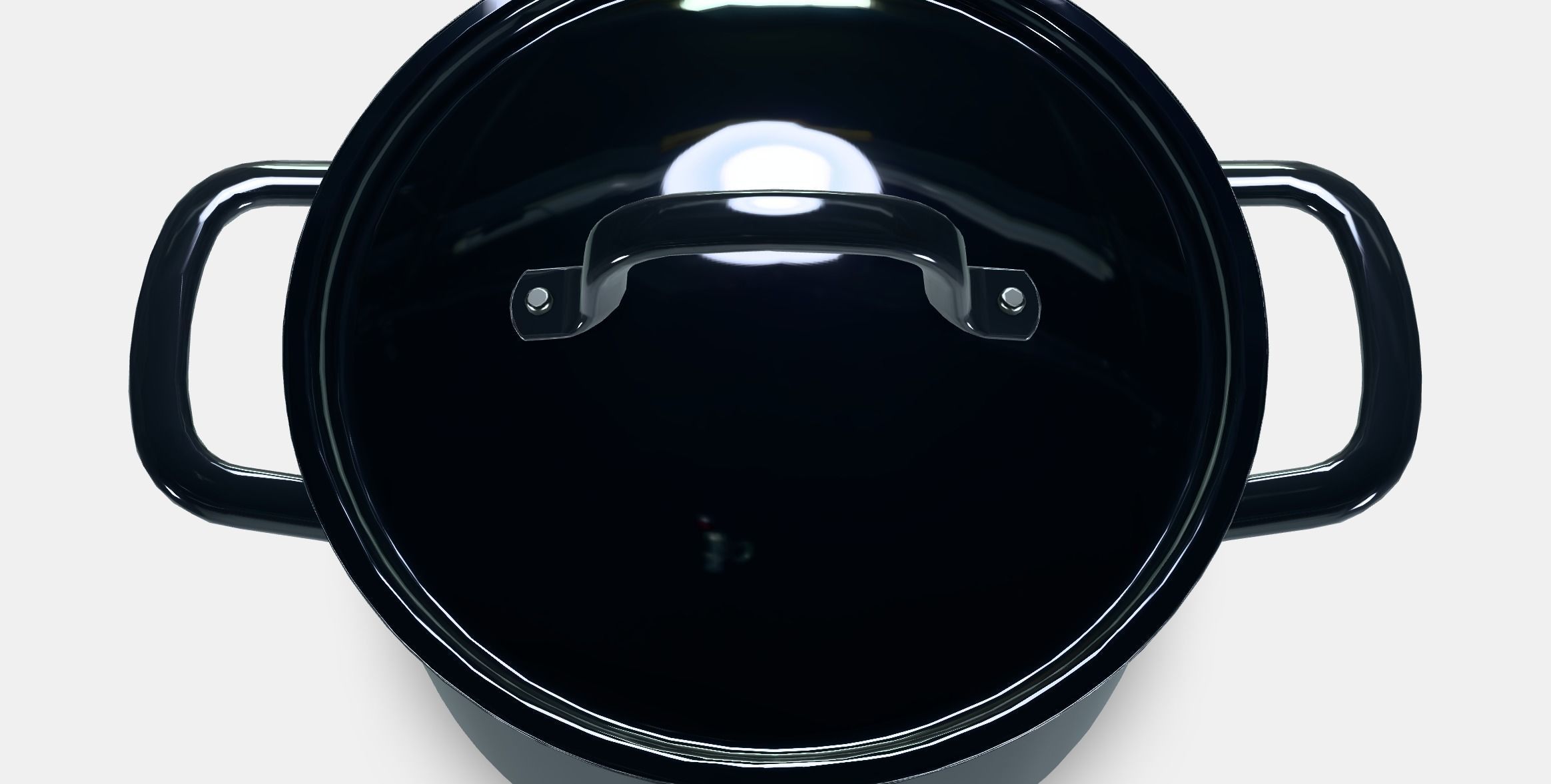 IKEA 365 Pot with lid Low-poly 3D model_3