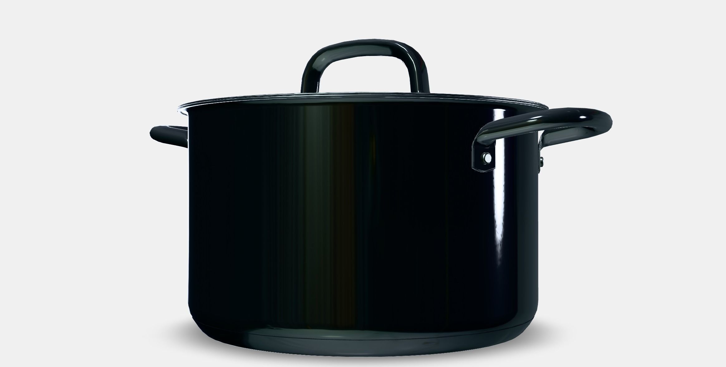 IKEA 365 Pot with lid Low-poly 3D model_12