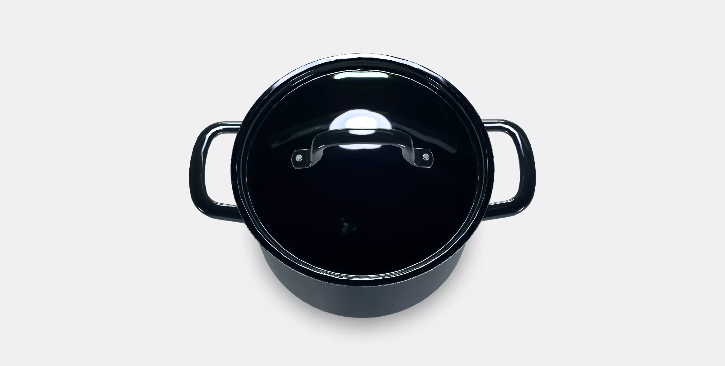 IKEA 365 Pot with lid Low-poly 3D model_0