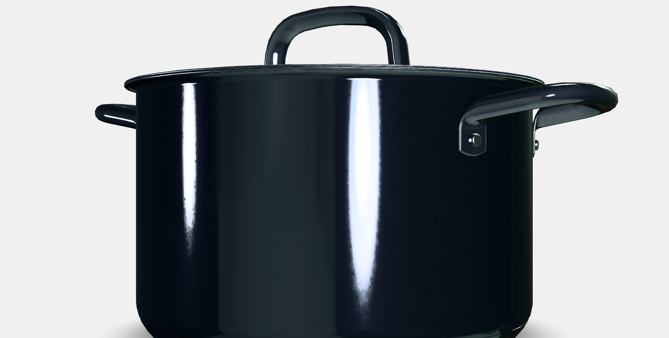 IKEA 365 Pot with lid Low-poly 3D model_5