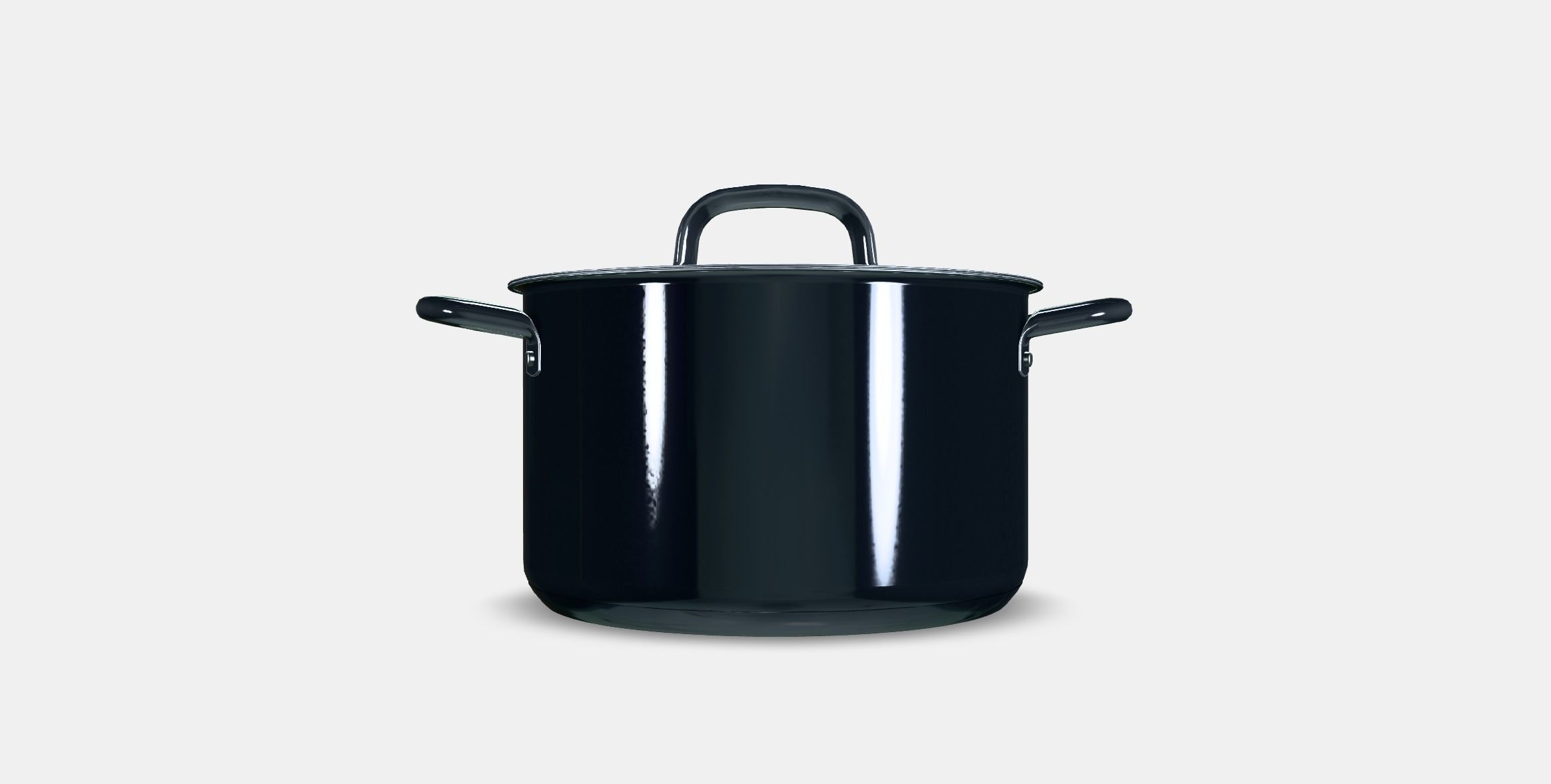 IKEA 365 Pot with lid Low-poly 3D model_14